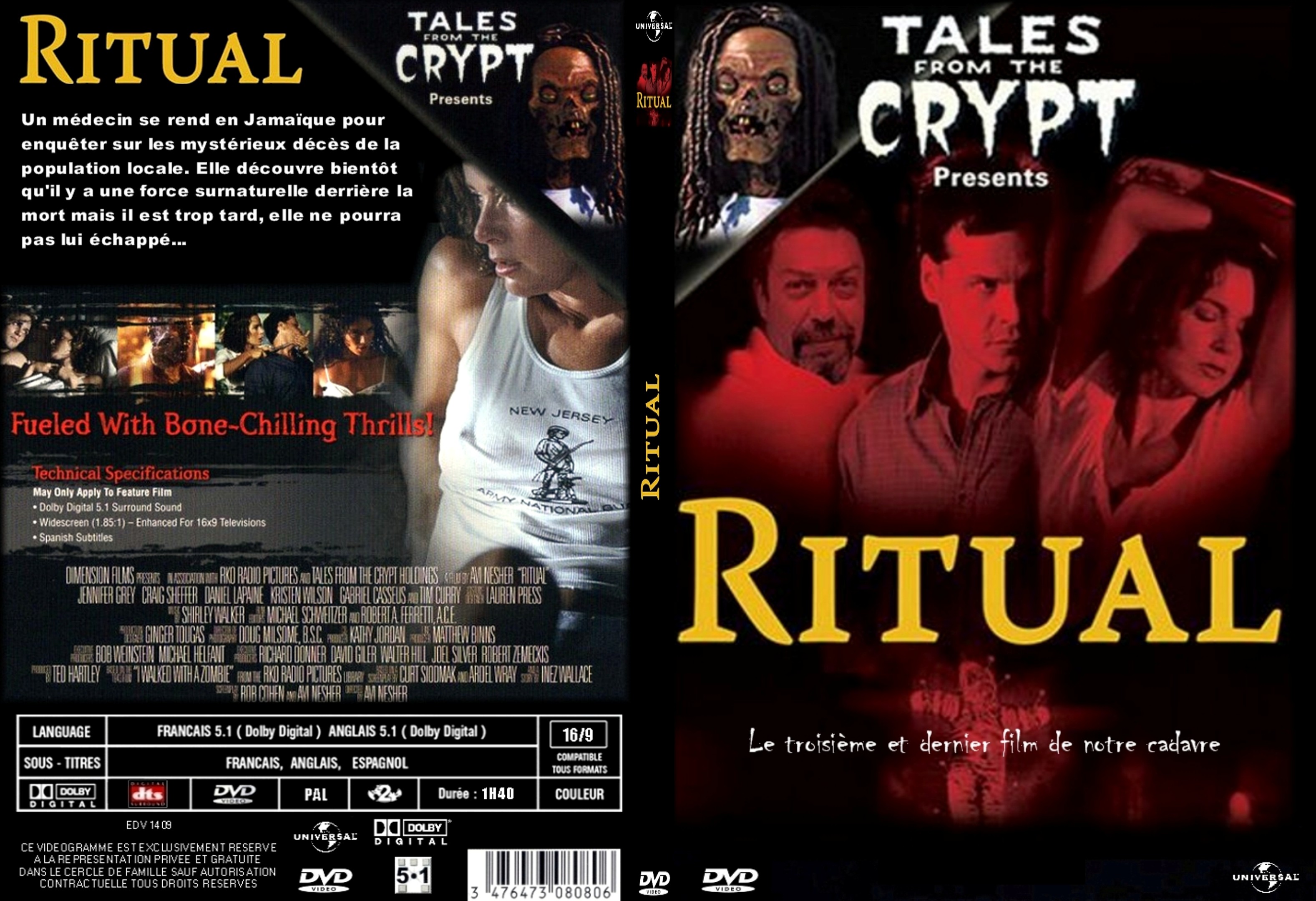 Jaquette DVD Ritual custom - SLIM