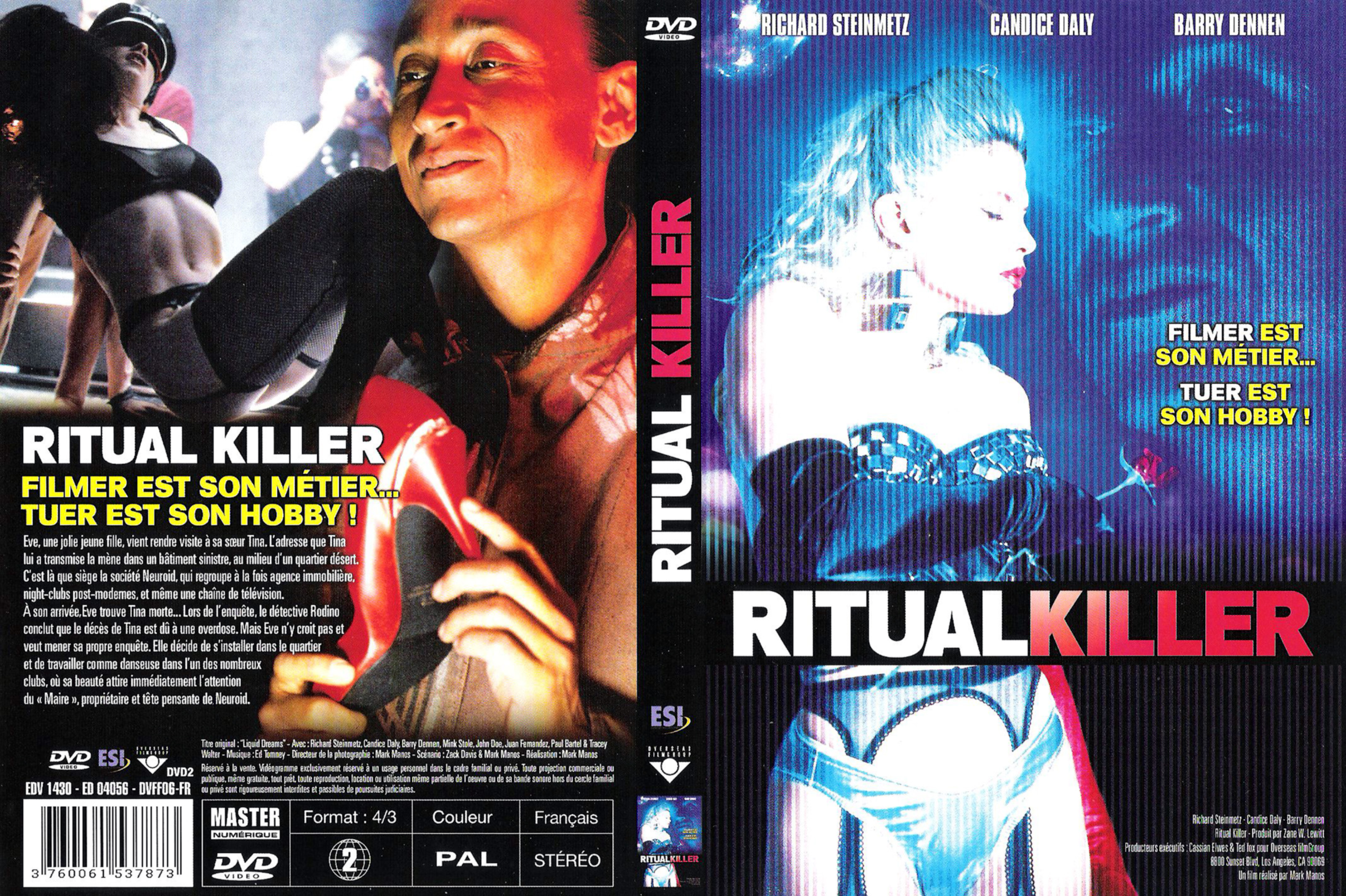 Jaquette DVD Ritual killer v2