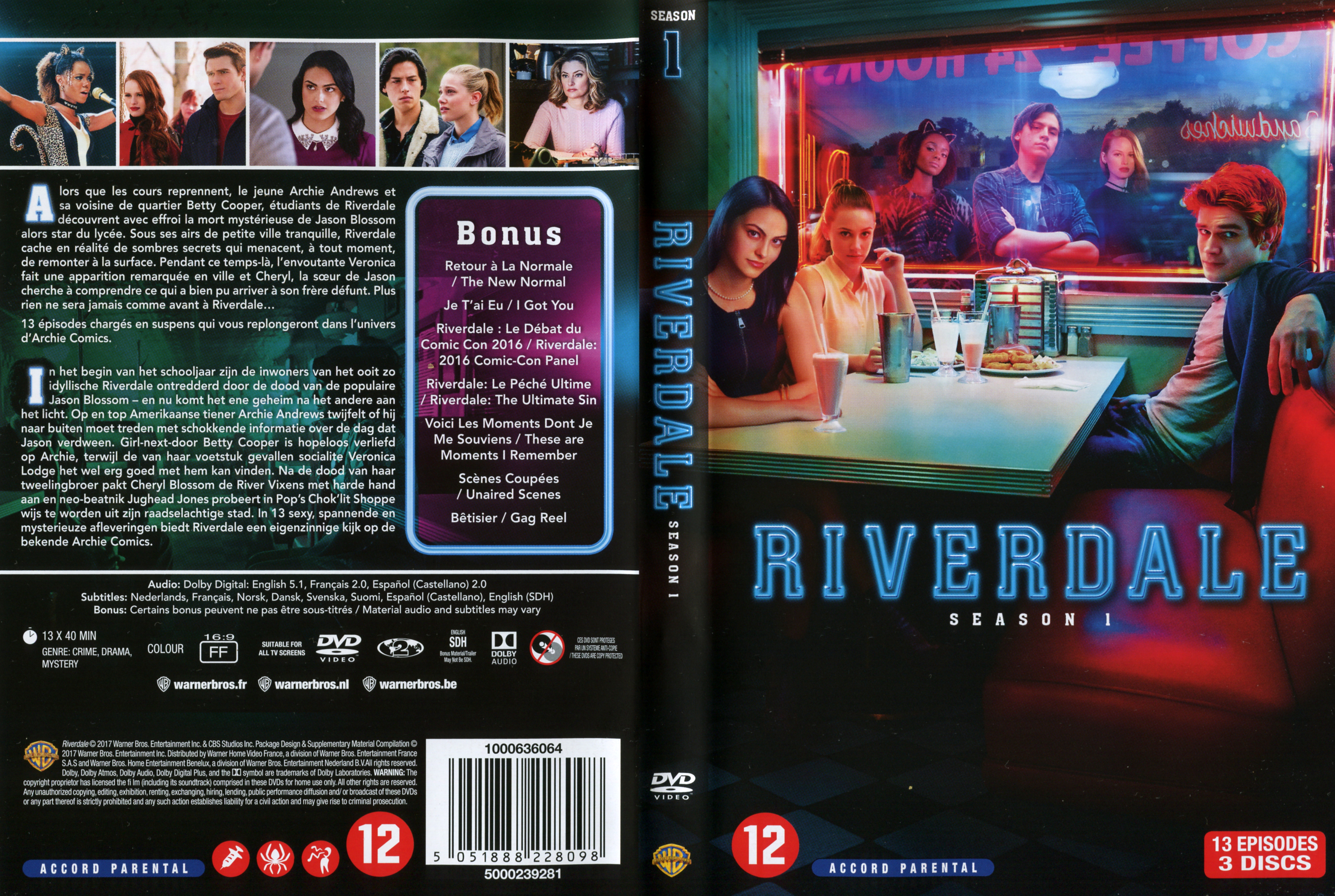 Jaquette DVD Riverdale Saison 1