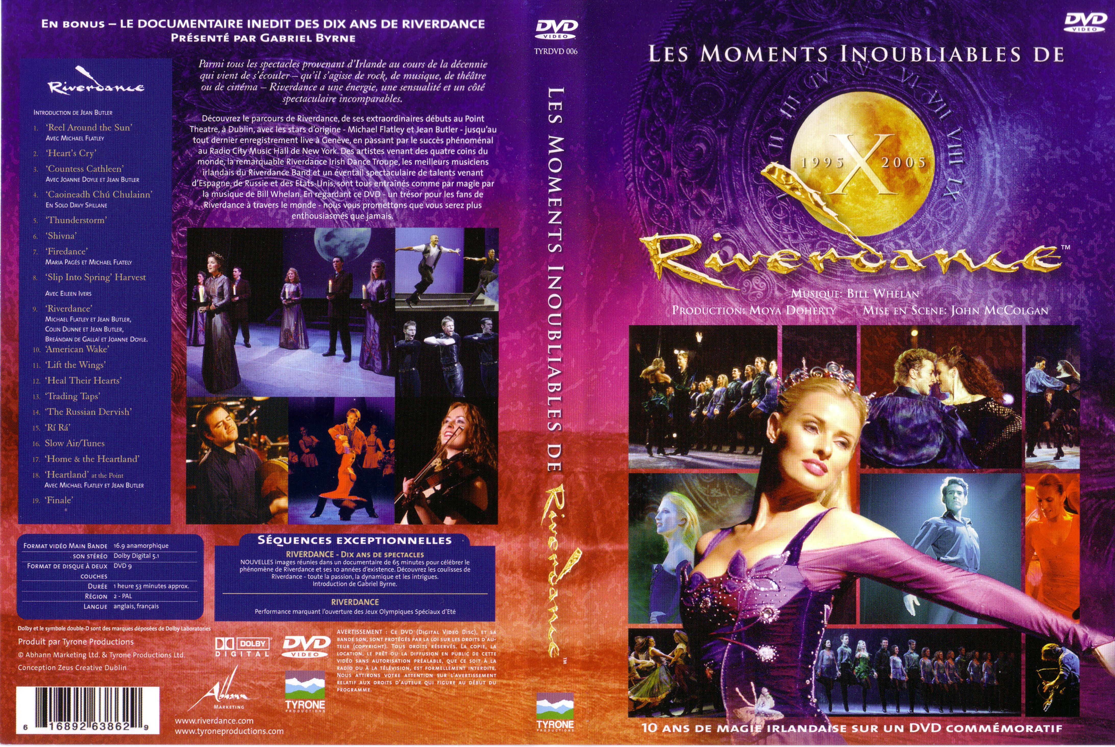 Jaquette DVD Riverdance les moments innoubliables