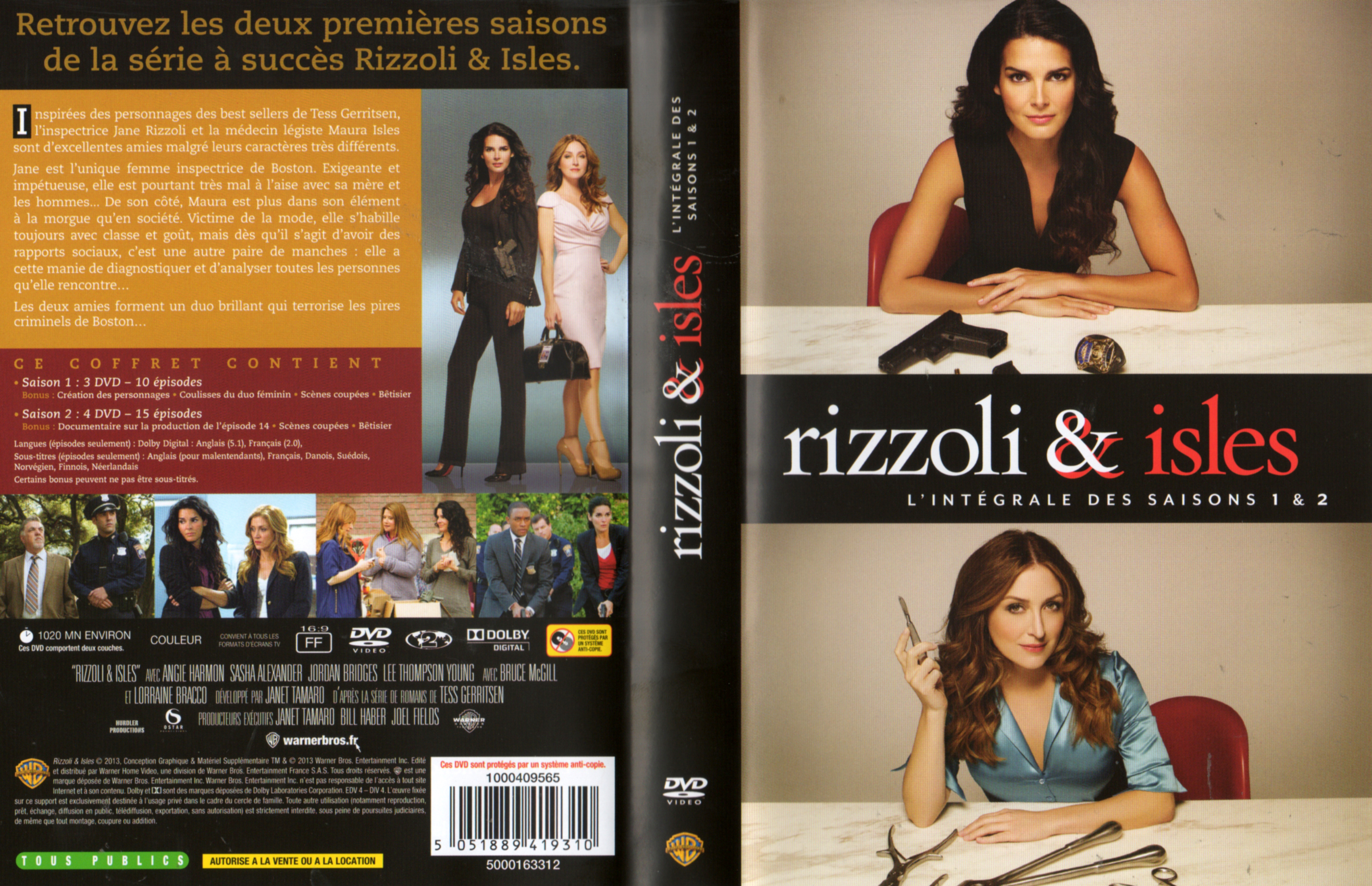 Jaquette DVD Rizzoli & Isles Saison 1 et 2