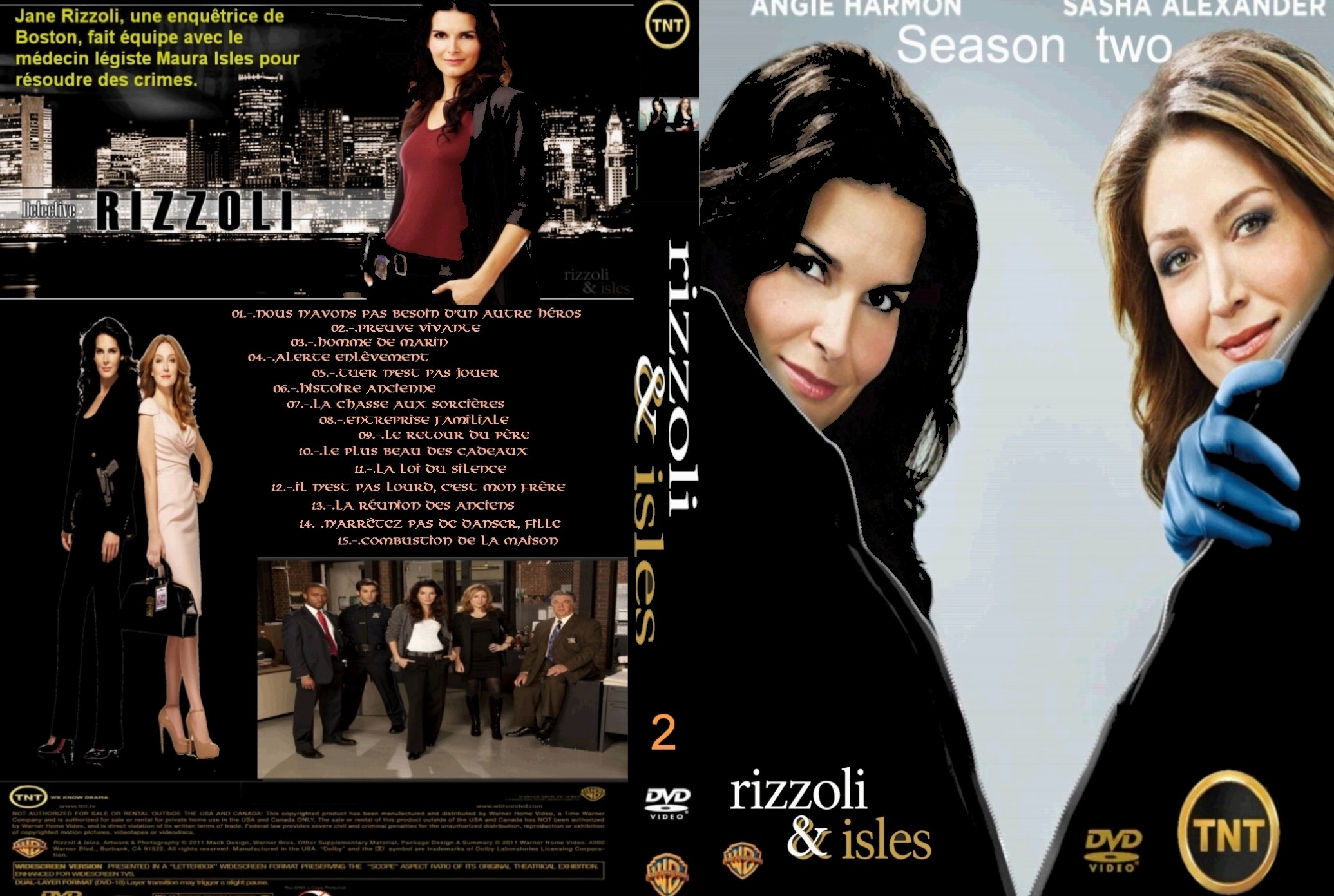 Jaquette DVD Rizzoli & Isles Saison 2 custom