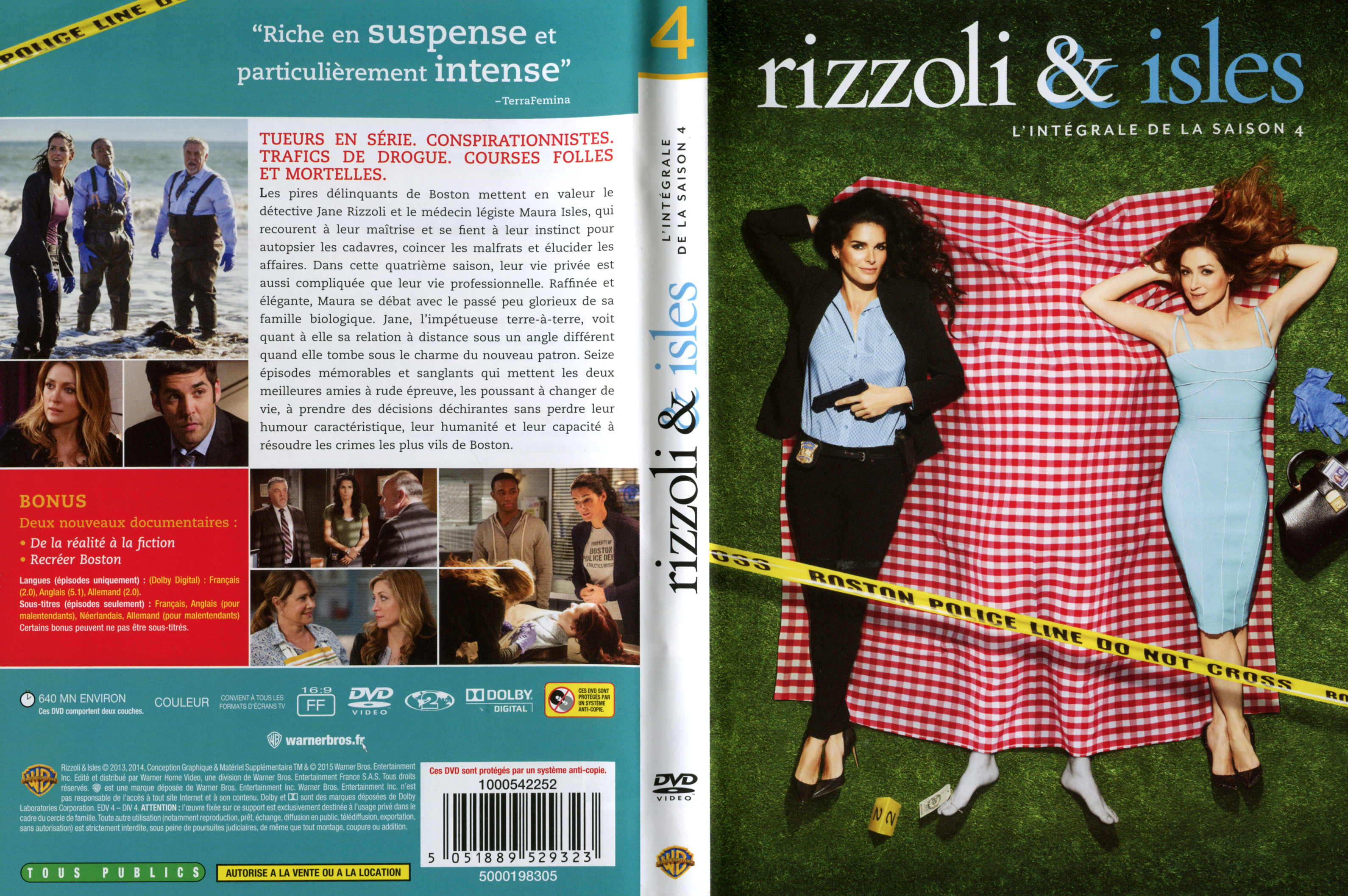 Jaquette DVD Rizzoli & Isles Saison 4