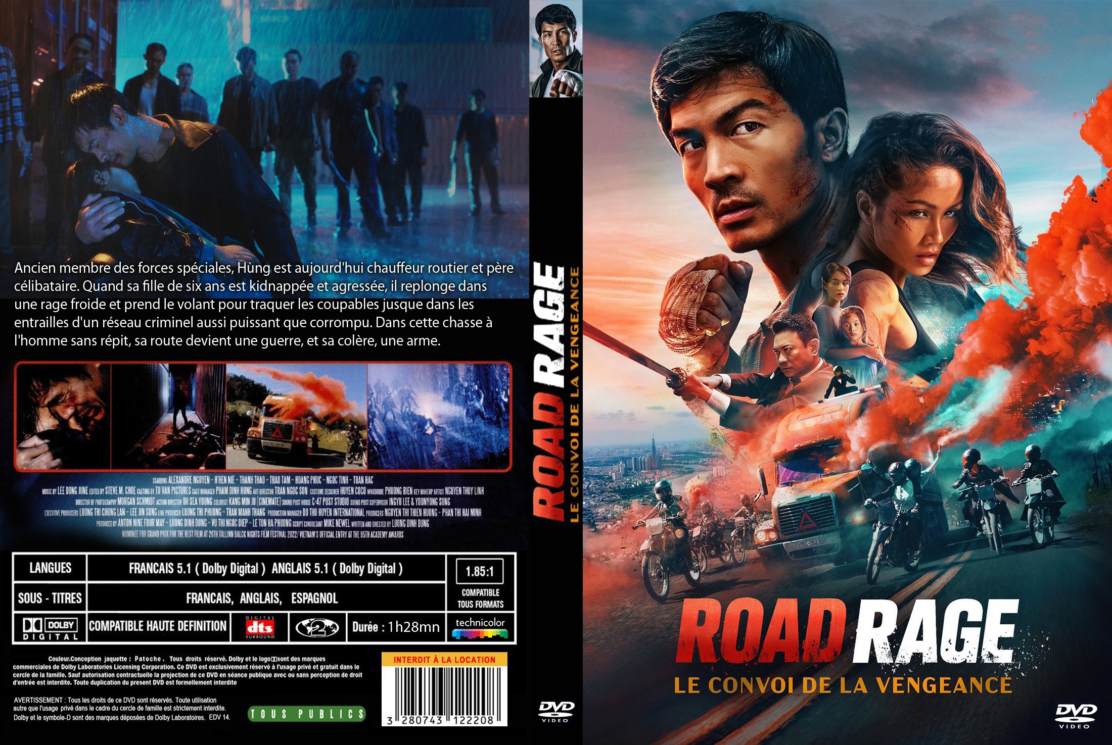 Jaquette DVD Road Rage Le convoi de la vengeance custom v2