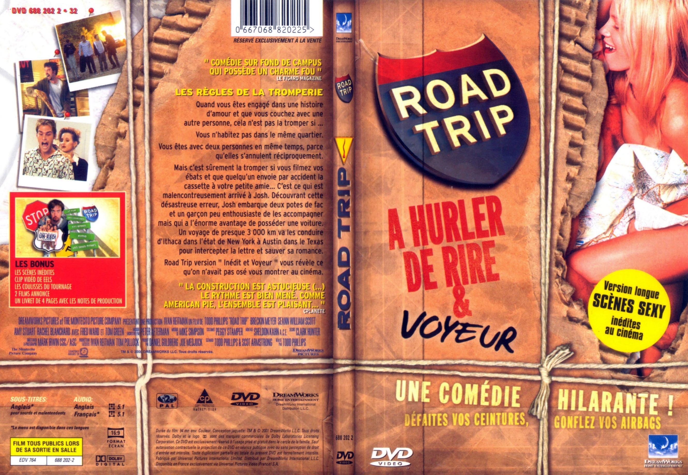 Jaquette DVD Road Trip - SLIM