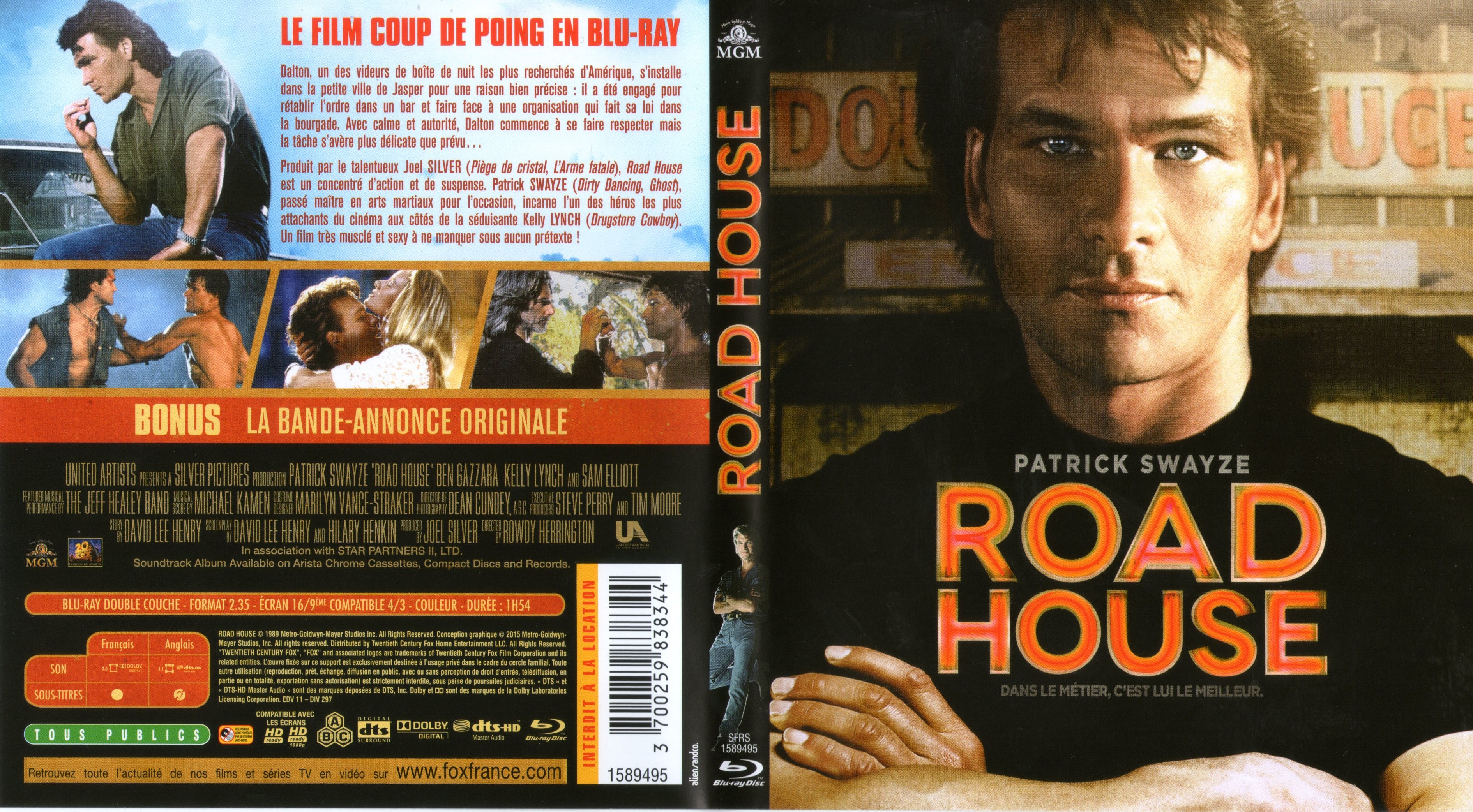 Jaquette DVD de Road house (BLURAY) Cinéma Passion