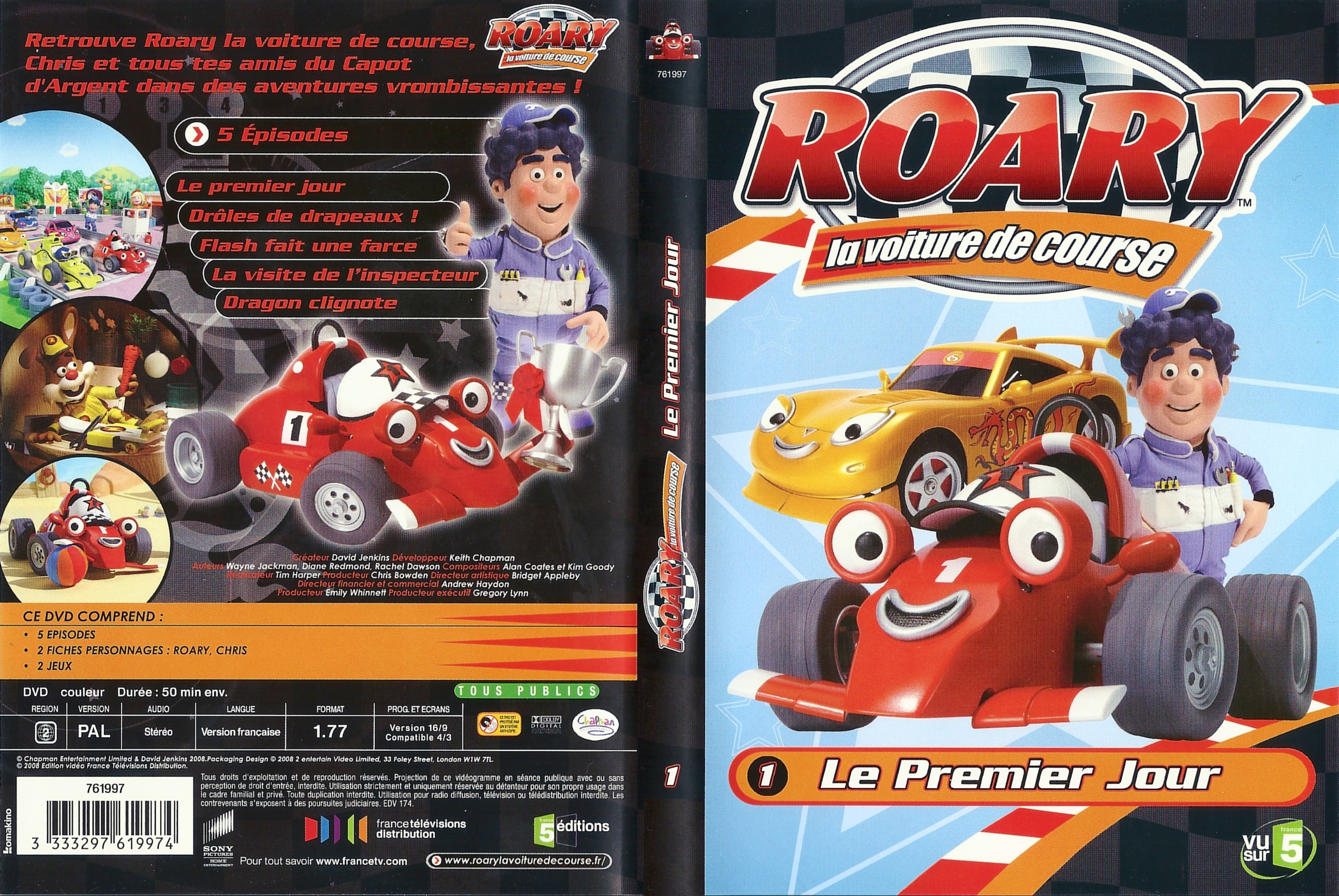 Jaquette DVD Roary vol 01 - Le Premier Jour