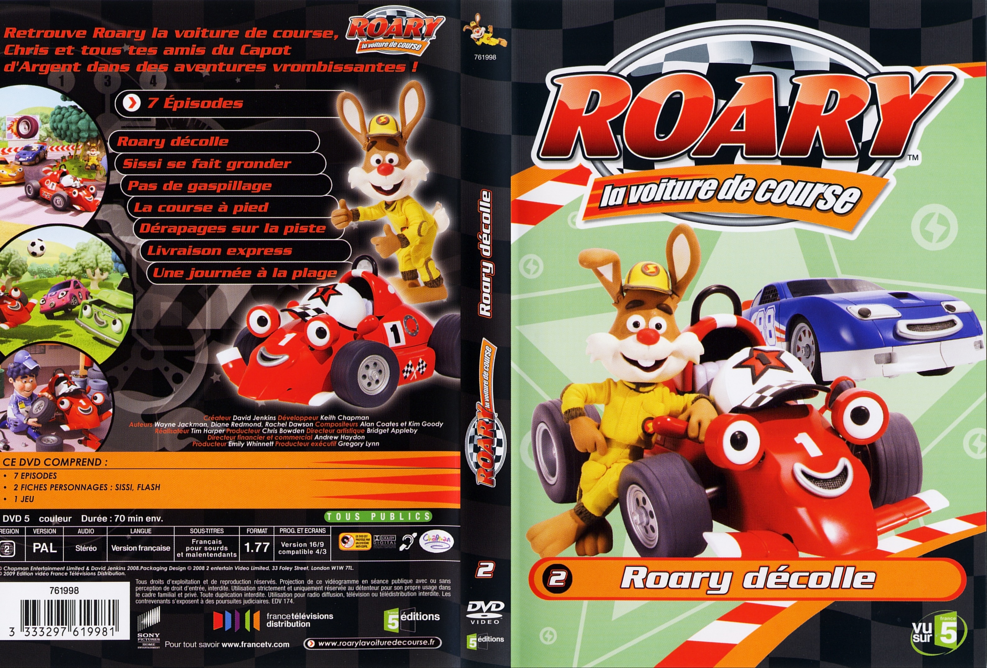 Jaquette DVD Roary vol 02 - Roary dcolle
