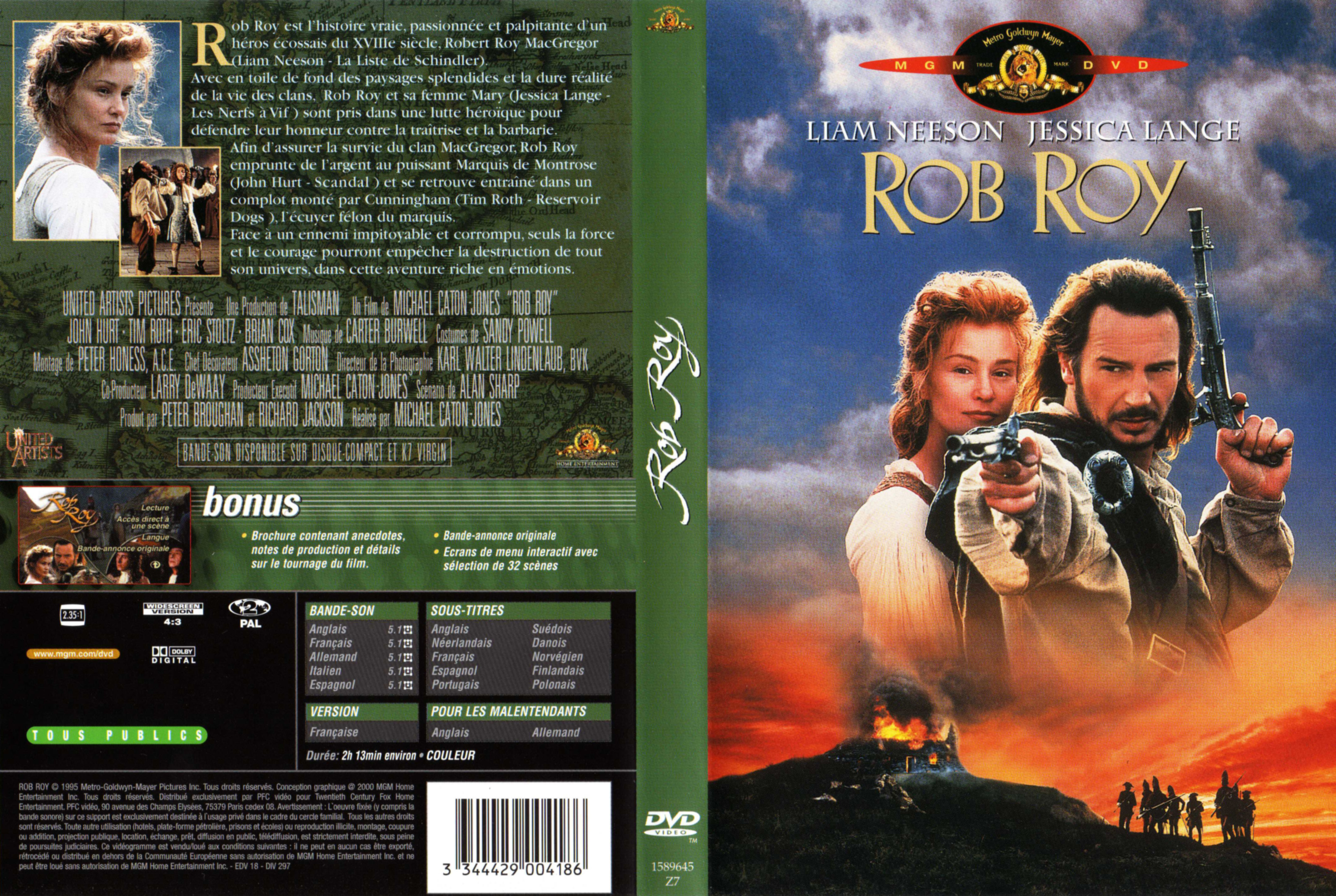 Jaquette DVD Rob Roy