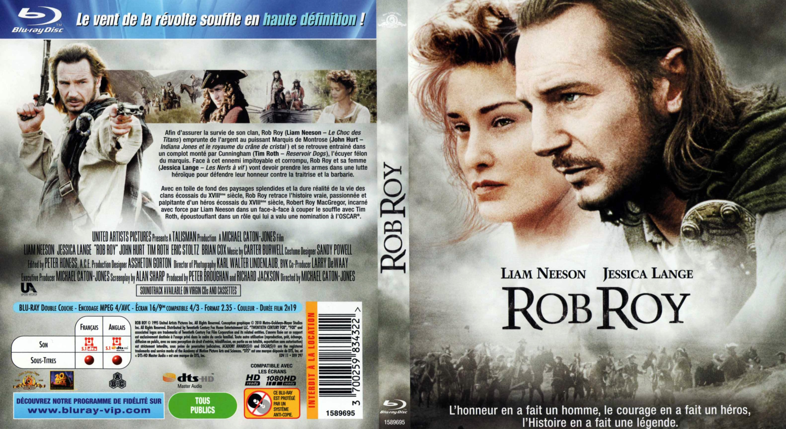 Jaquette DVD Rob roy (BLU-RAY)