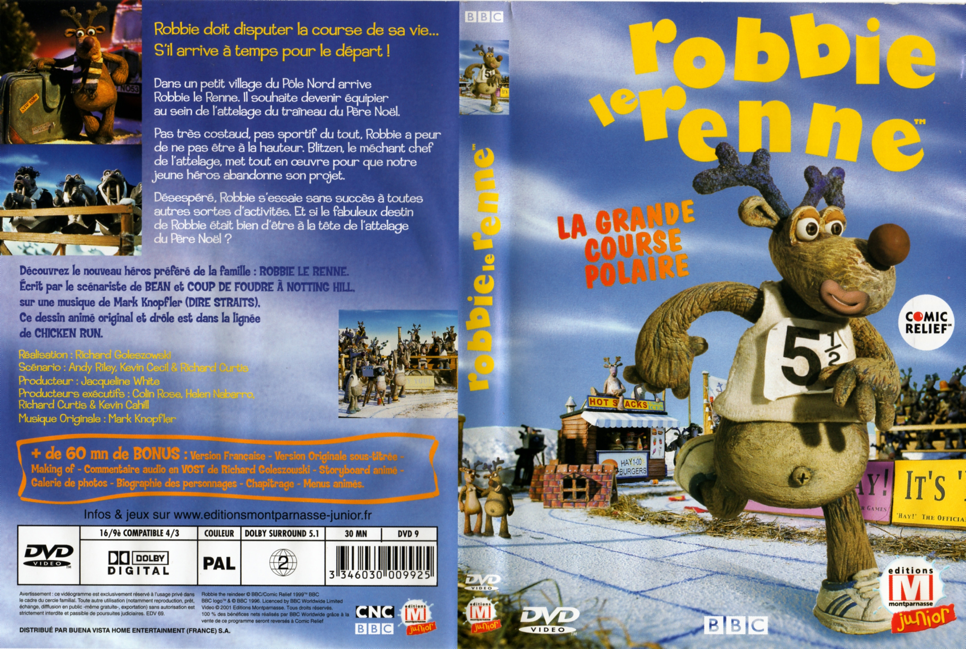 Jaquette DVD Robbie le renne la grande course polaire