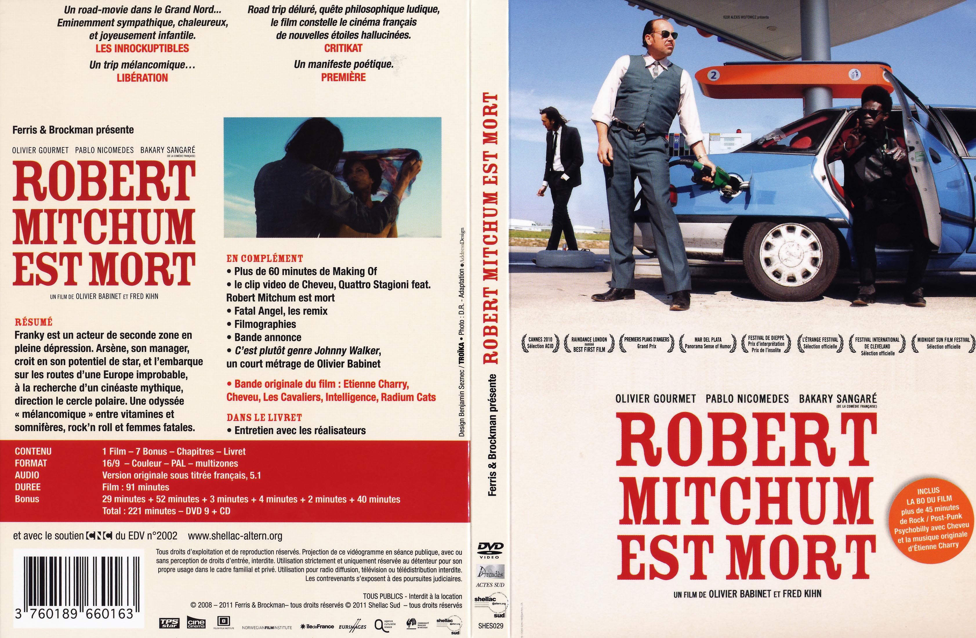 Jaquette DVD Robert Mitchum est mort