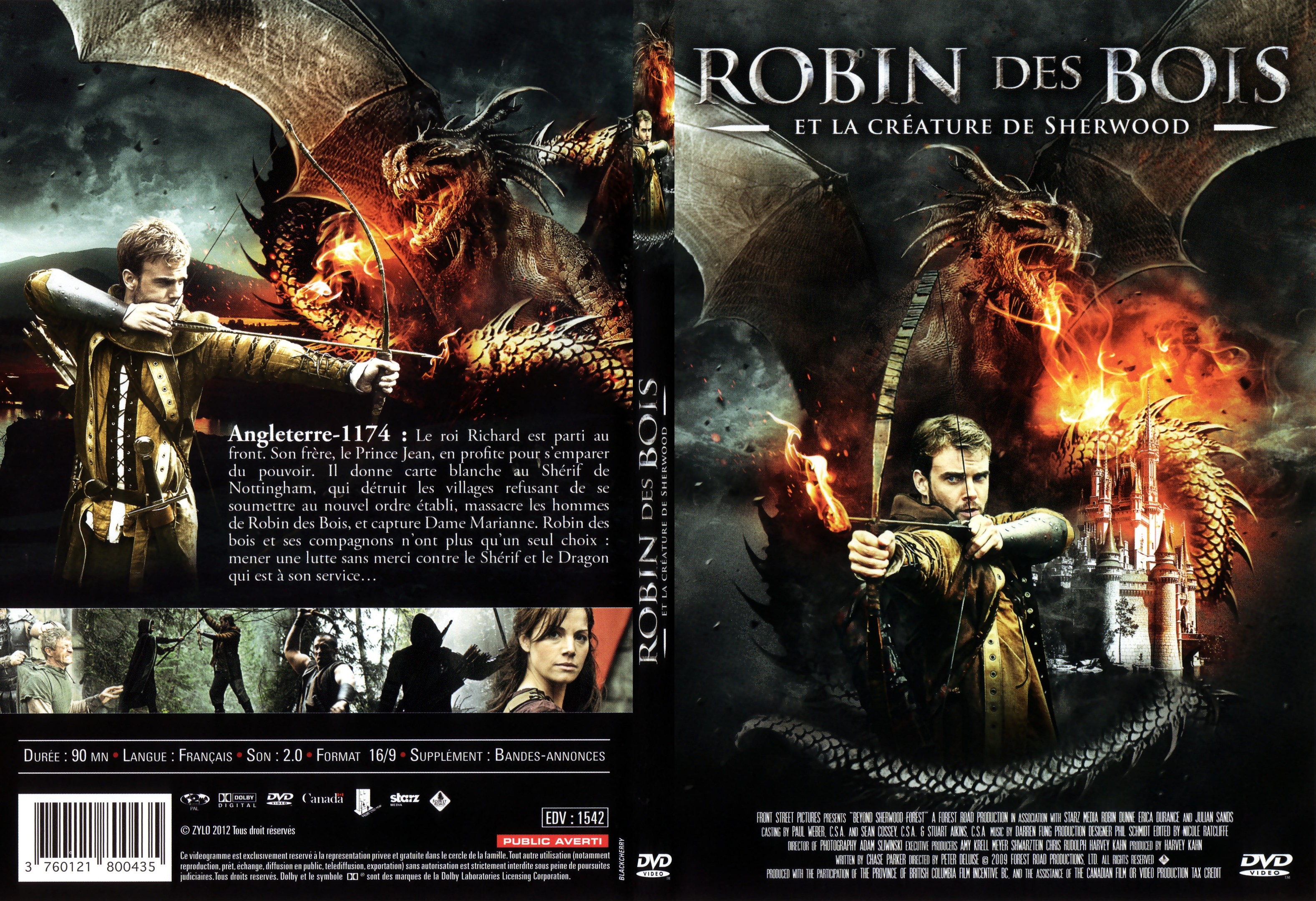 Jaquette DVD Robin Des Bois et la crature de Sherwood - SLIM
