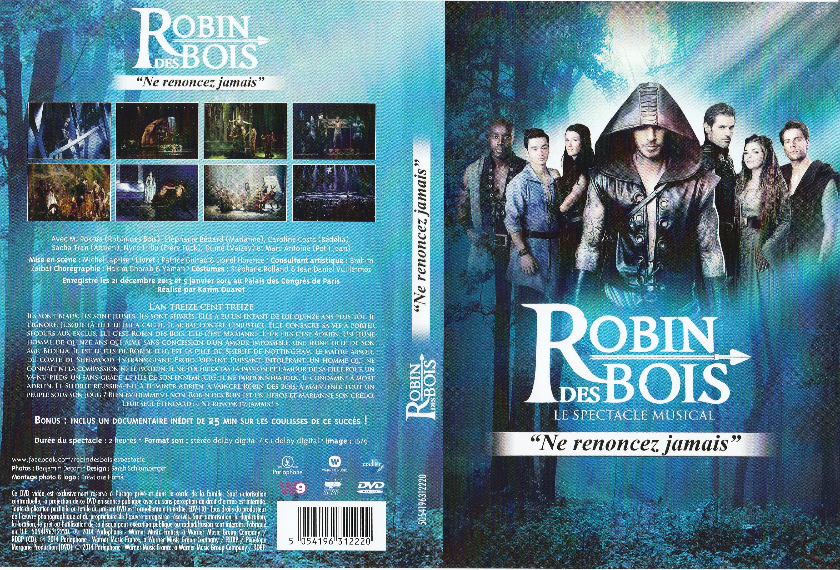 Jaquette DVD Robin des bois Le spectacle