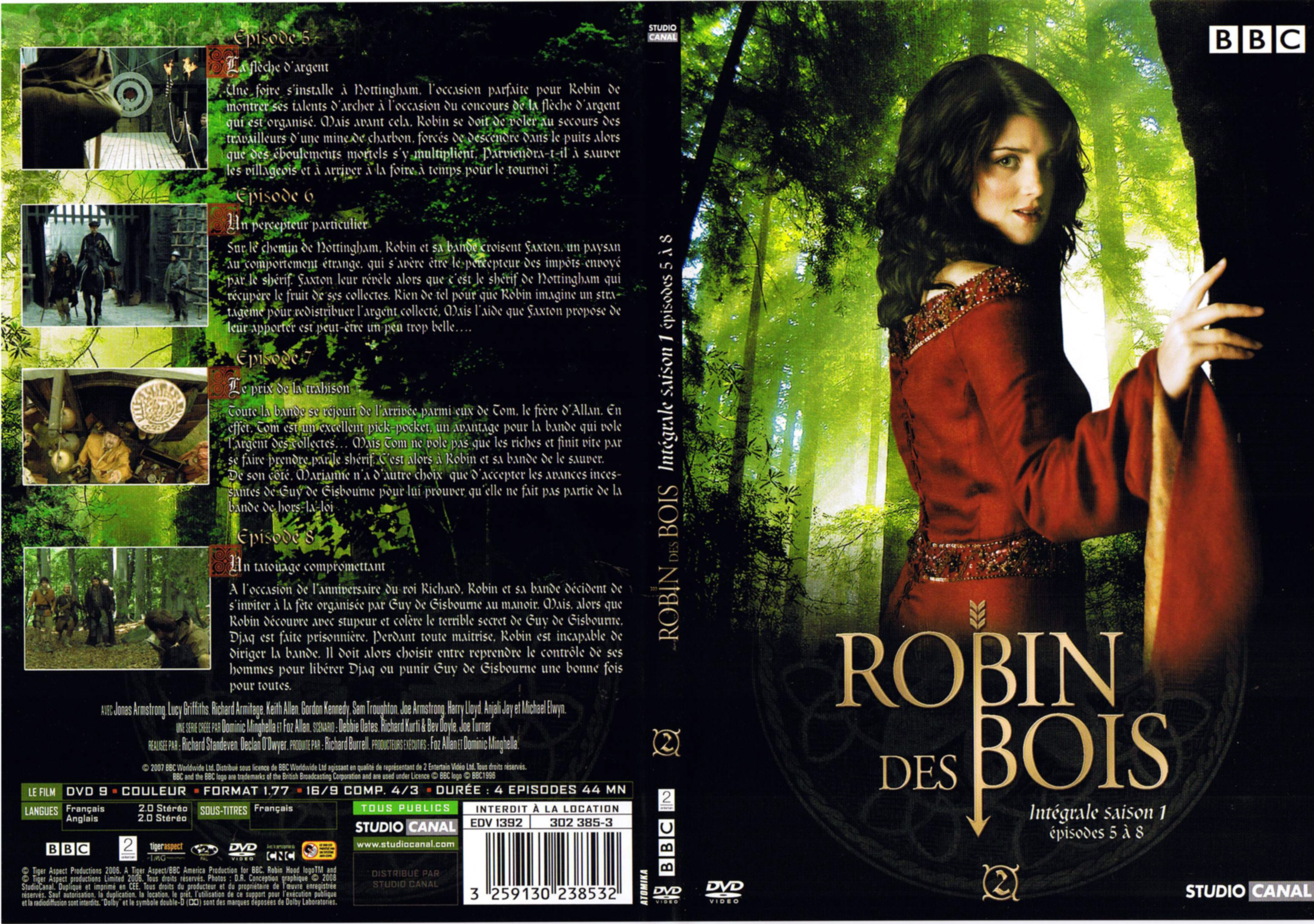 Jaquette DVD Robin des bois Saison 1 DVD 2