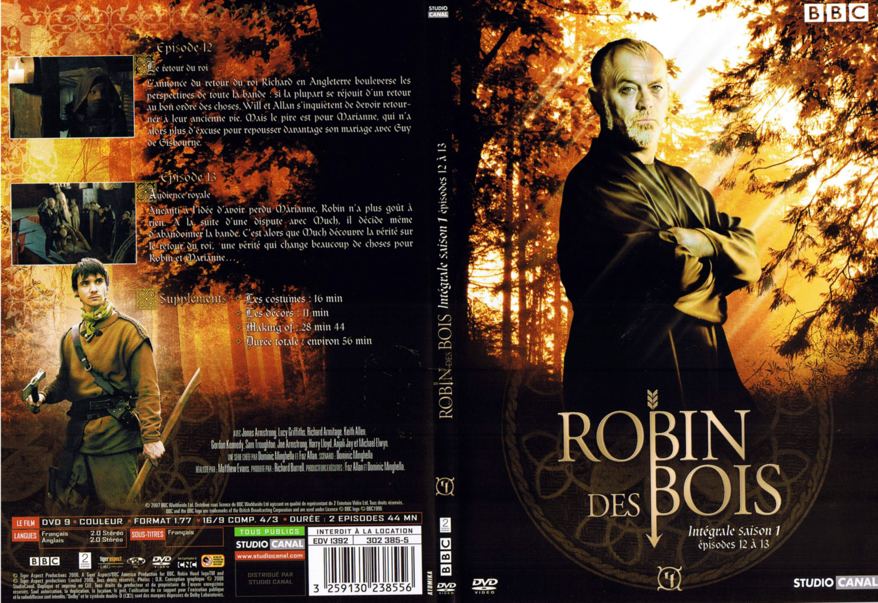 Jaquette DVD Robin des bois Saison 1 DVD 4