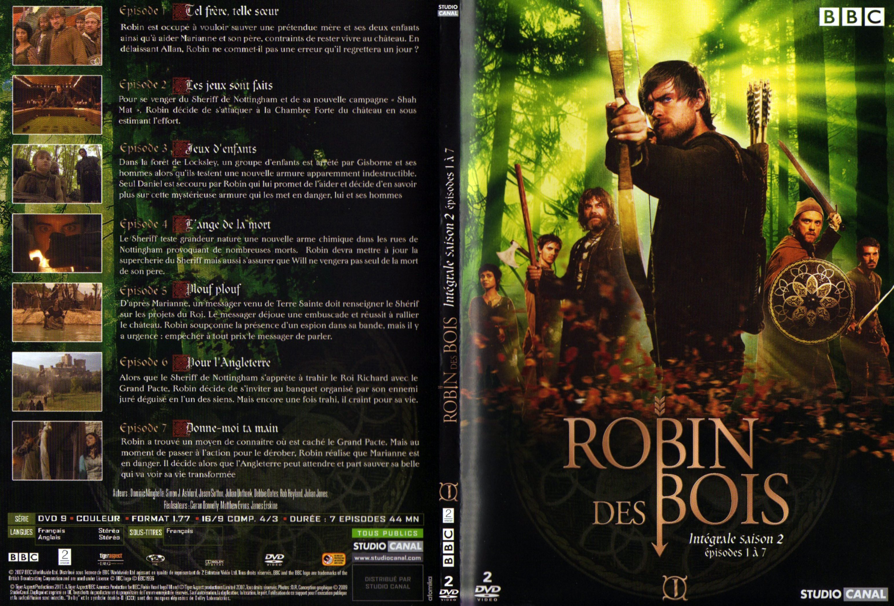 Jaquette DVD Robin des bois Saison 2 DVD 1