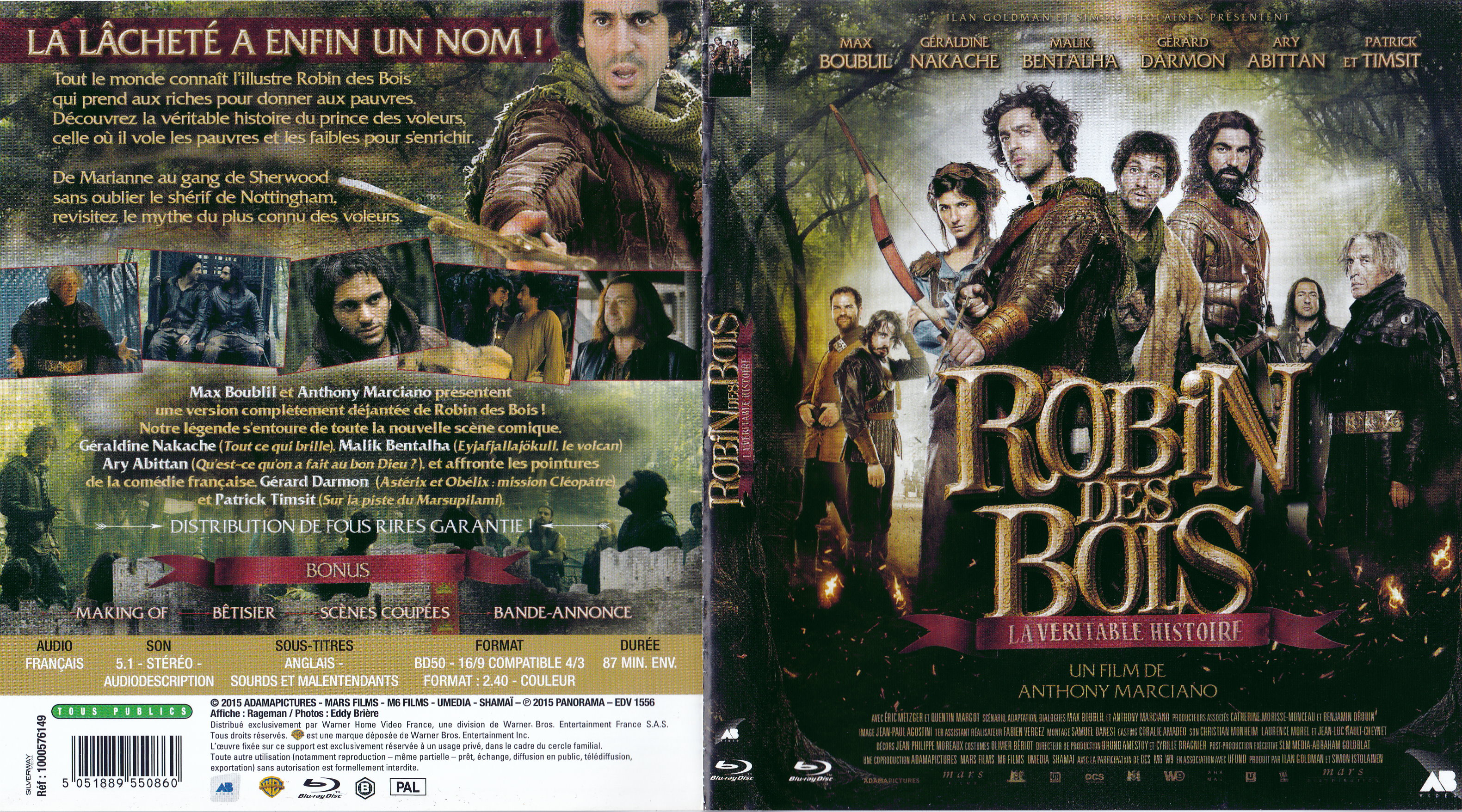 Jaquette DVD Robin des bois - La veritable histoire (BLU-RAY)