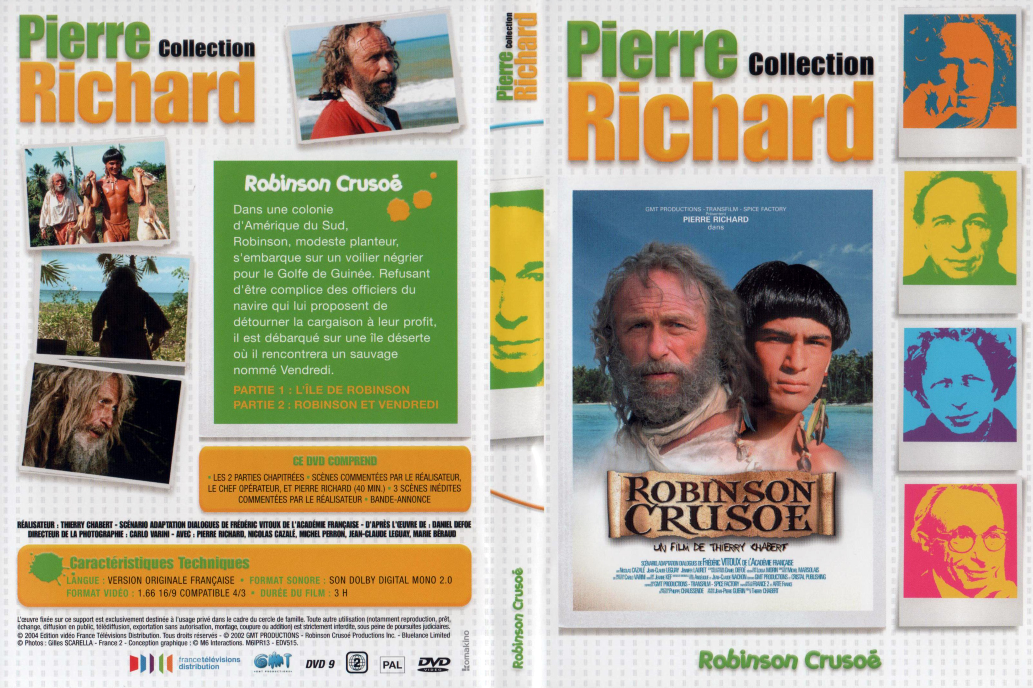 Jaquette DVD Robinson Crusoe Pierre Richard v2