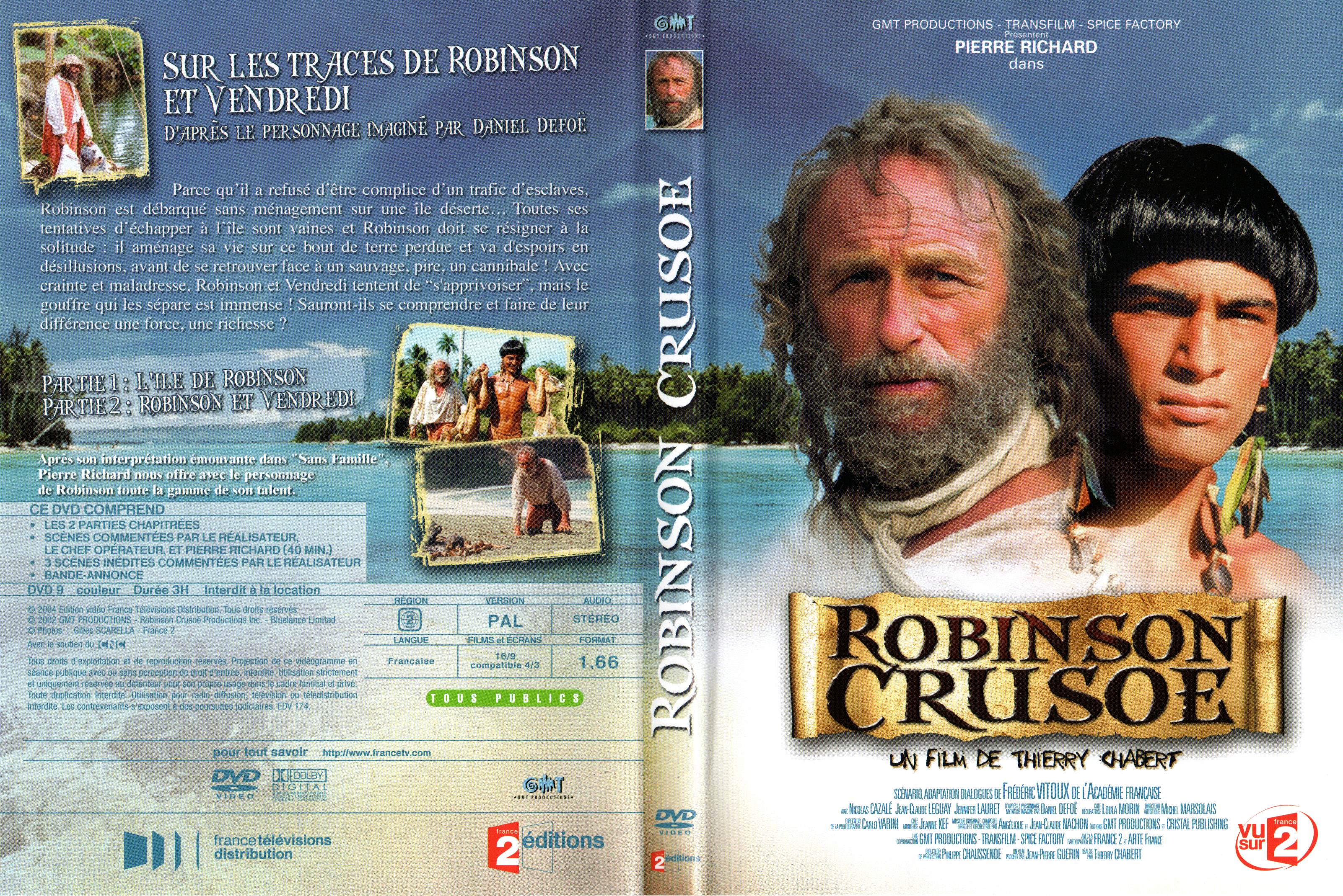Jaquette DVD Robinson Crusoe (Pierre Richard)
