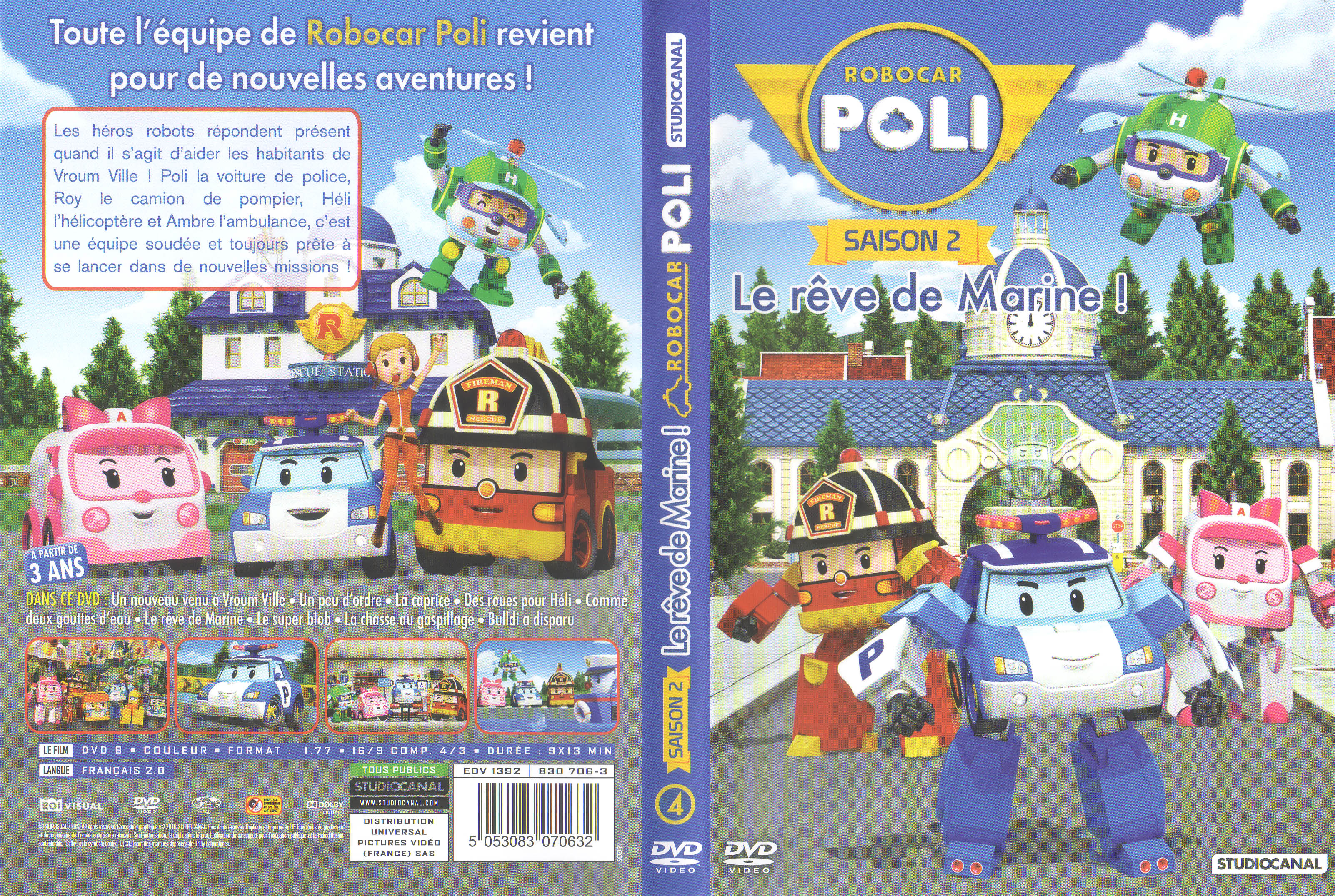 Jaquette DVD Robocar Poli Saison 2 - Le reve de Marine
