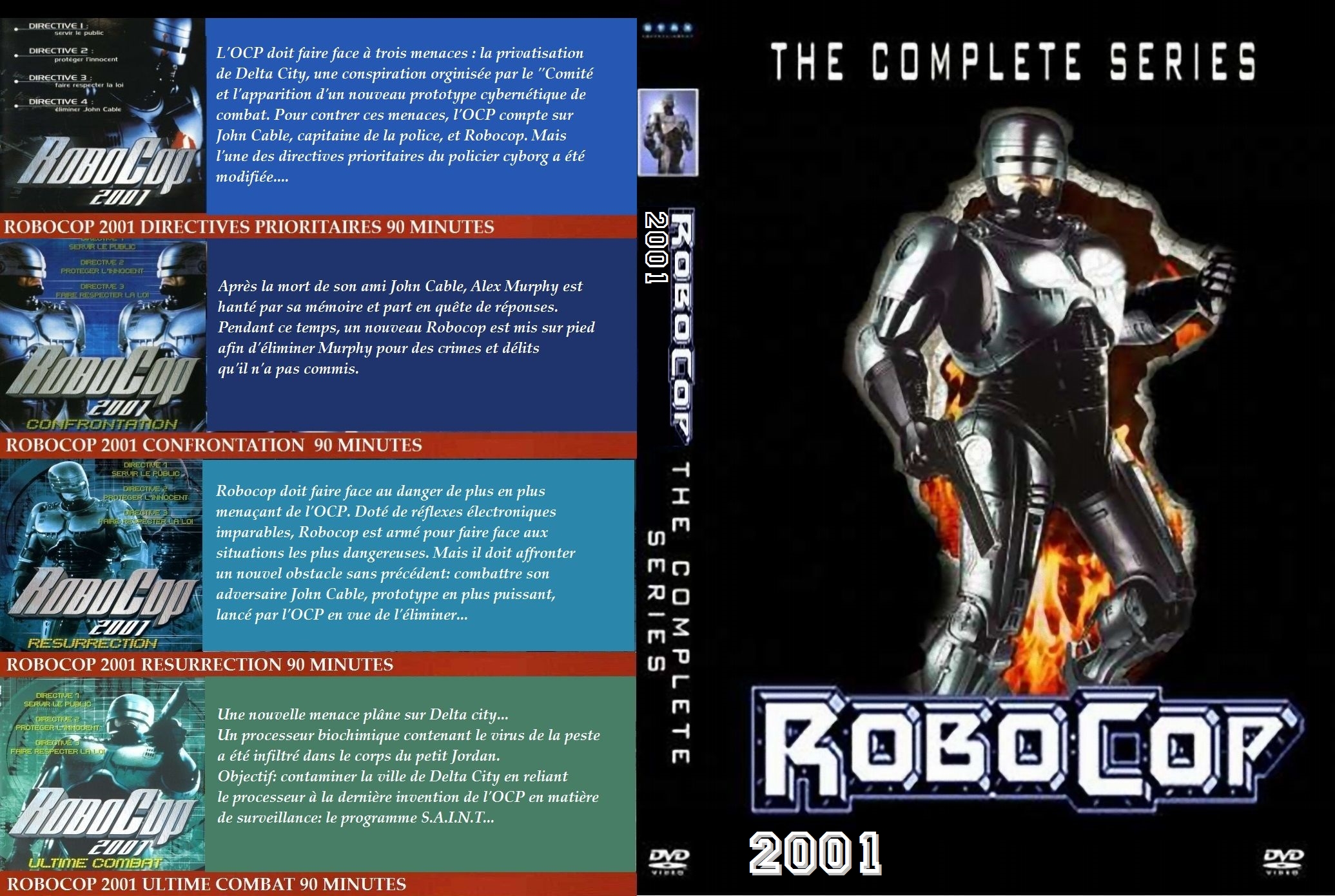 Jaquette DVD Robocop 2001 Complete 4 films