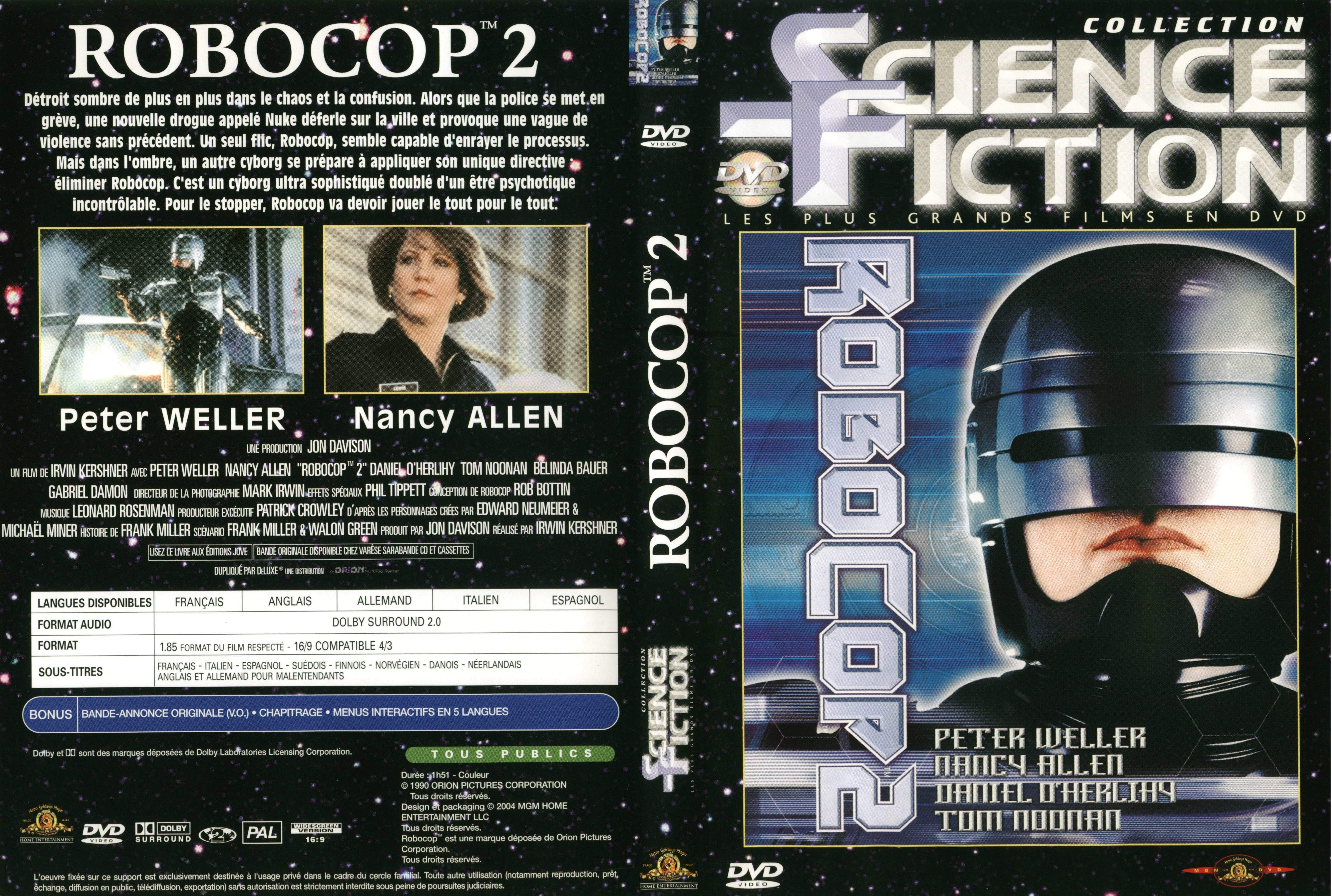 Jaquette DVD Robocop 2 v3