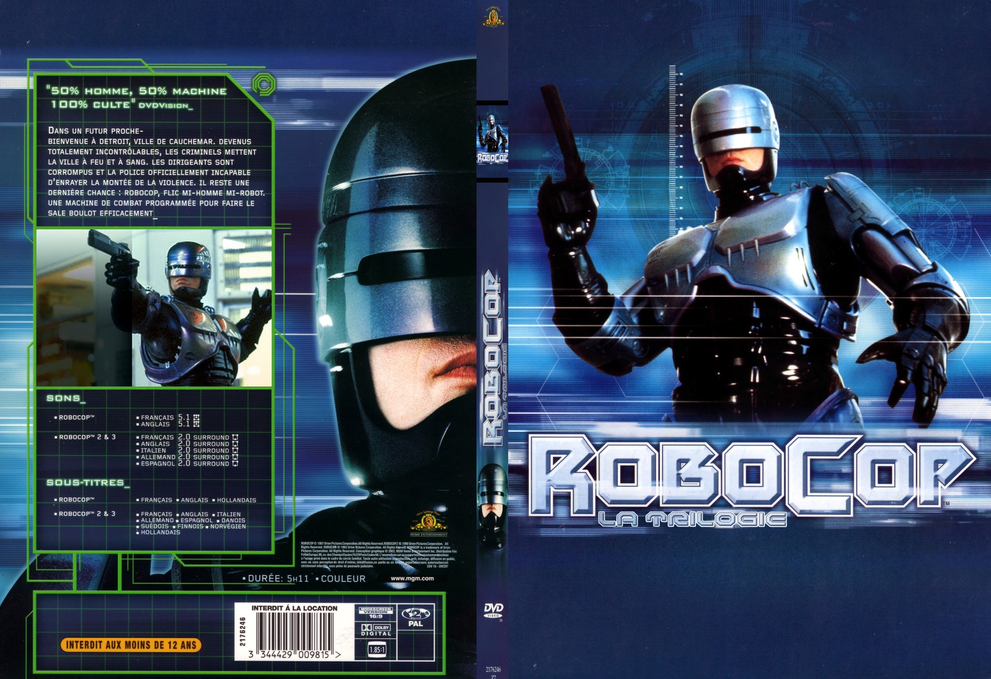 Jaquette DVD Robocop Trilogie - SLIM