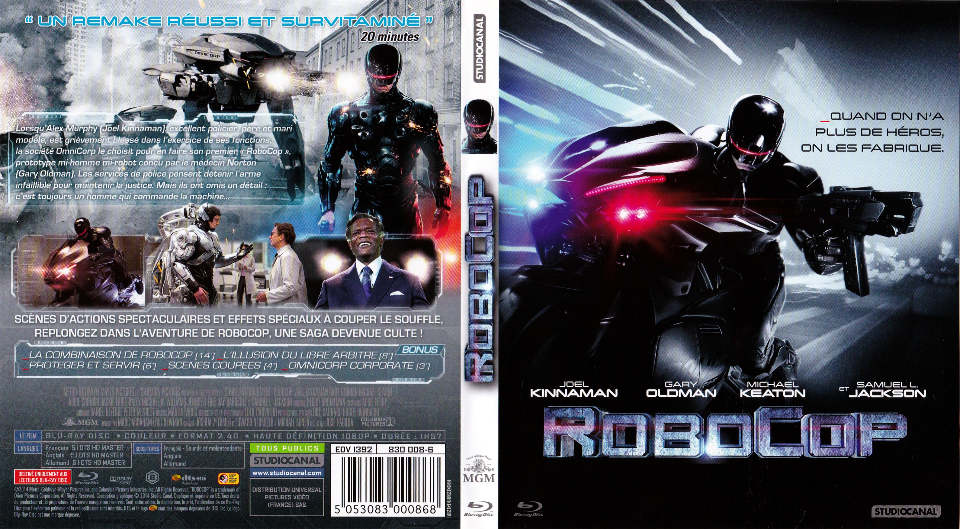 Jaquette DVD Robocop (2014) (BLU-RAY) v2