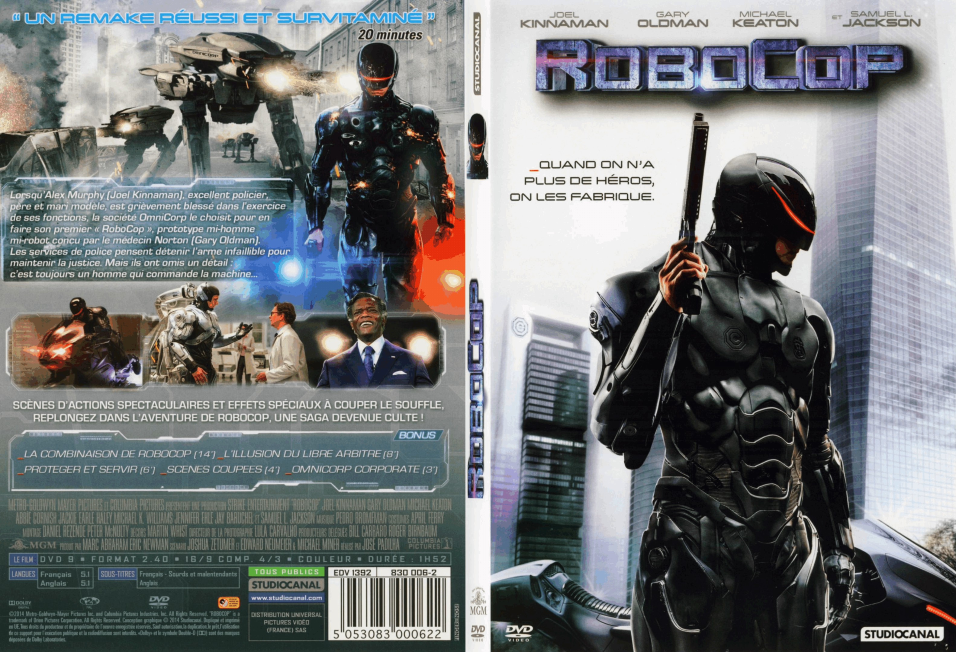 Jaquette DVD Robocop (2014) - SLIM