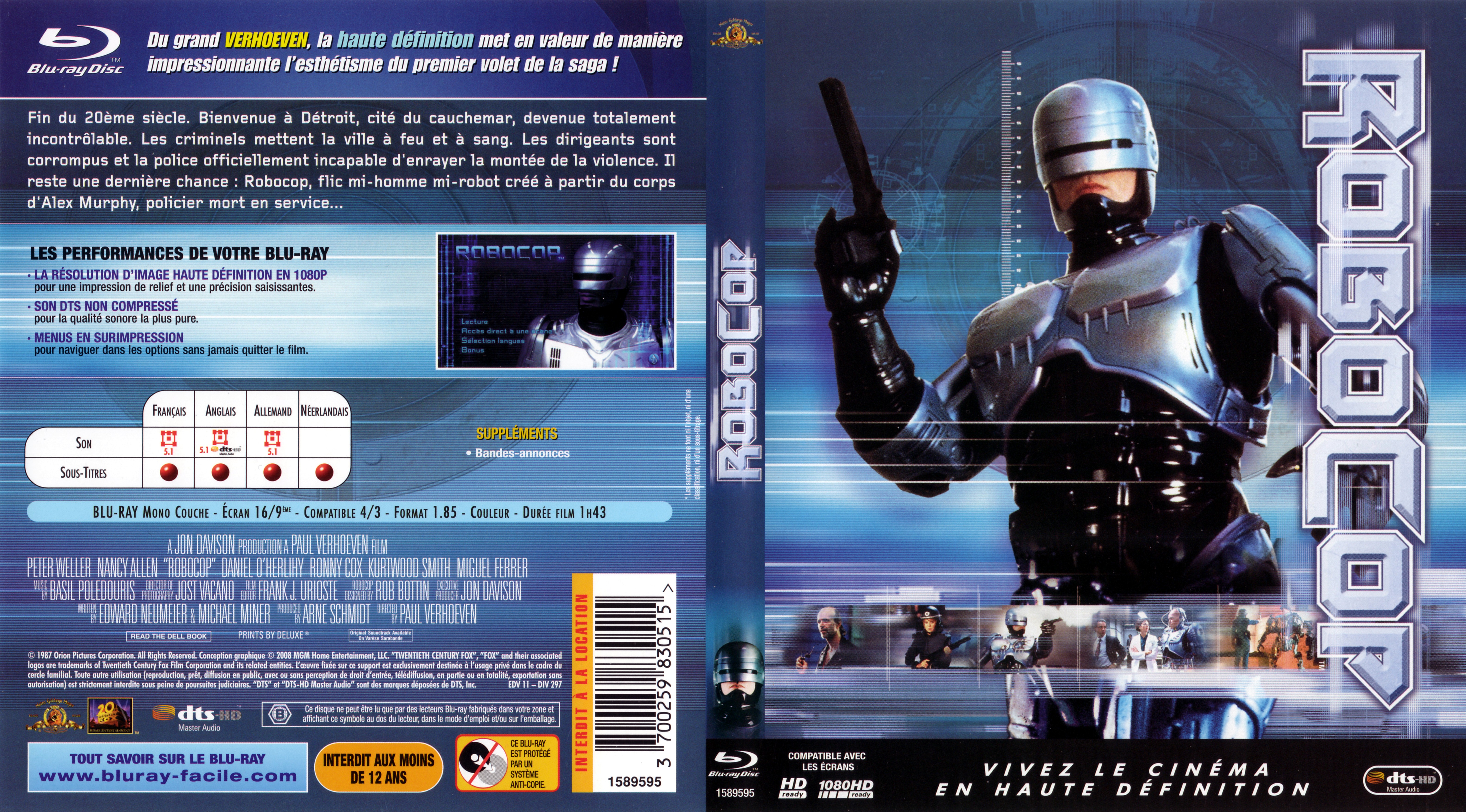 Jaquette DVD Robocop (BLU-RAY) v2