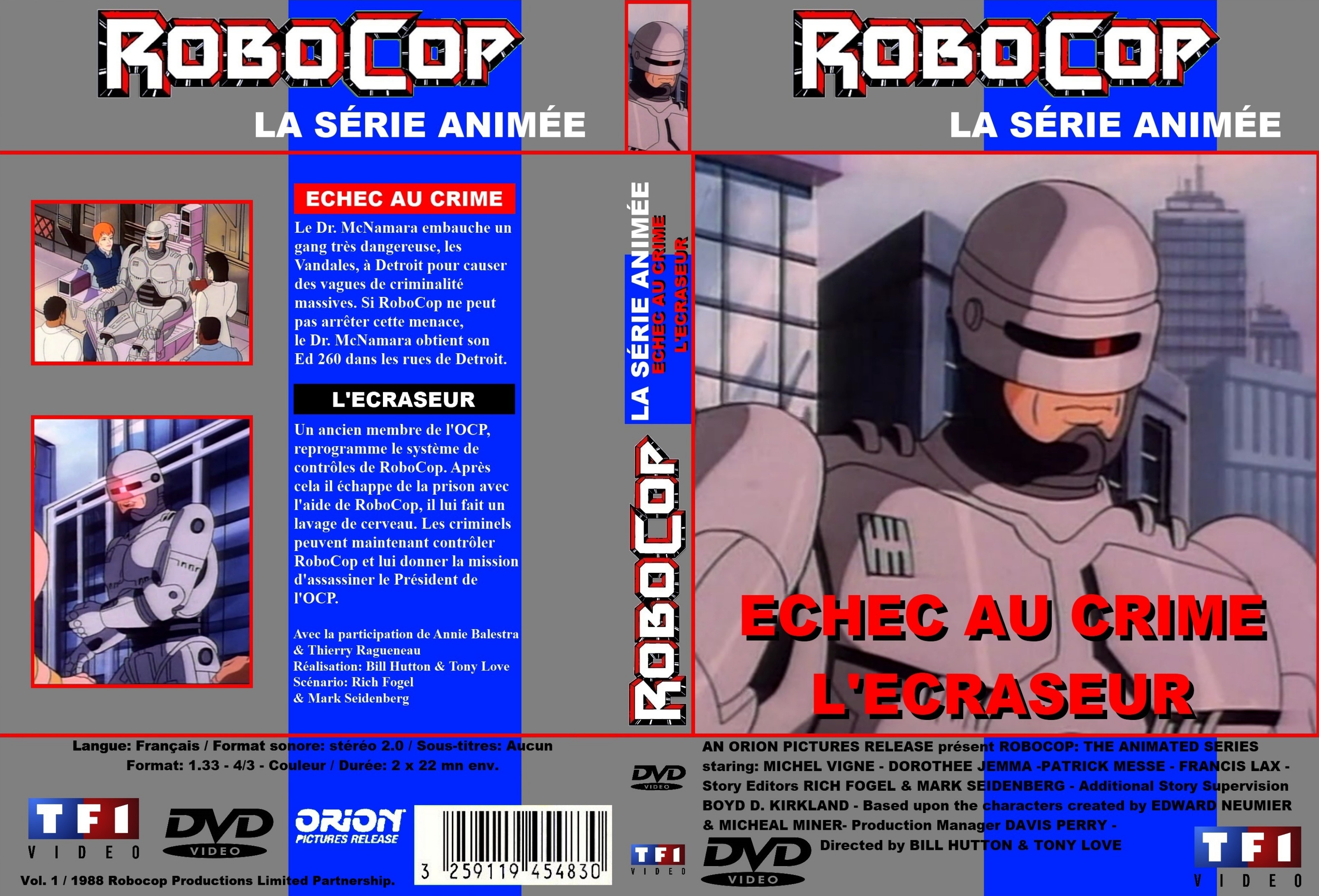 Jaquette DVD Robocop (Srie anime 1988) DVD 1 custom