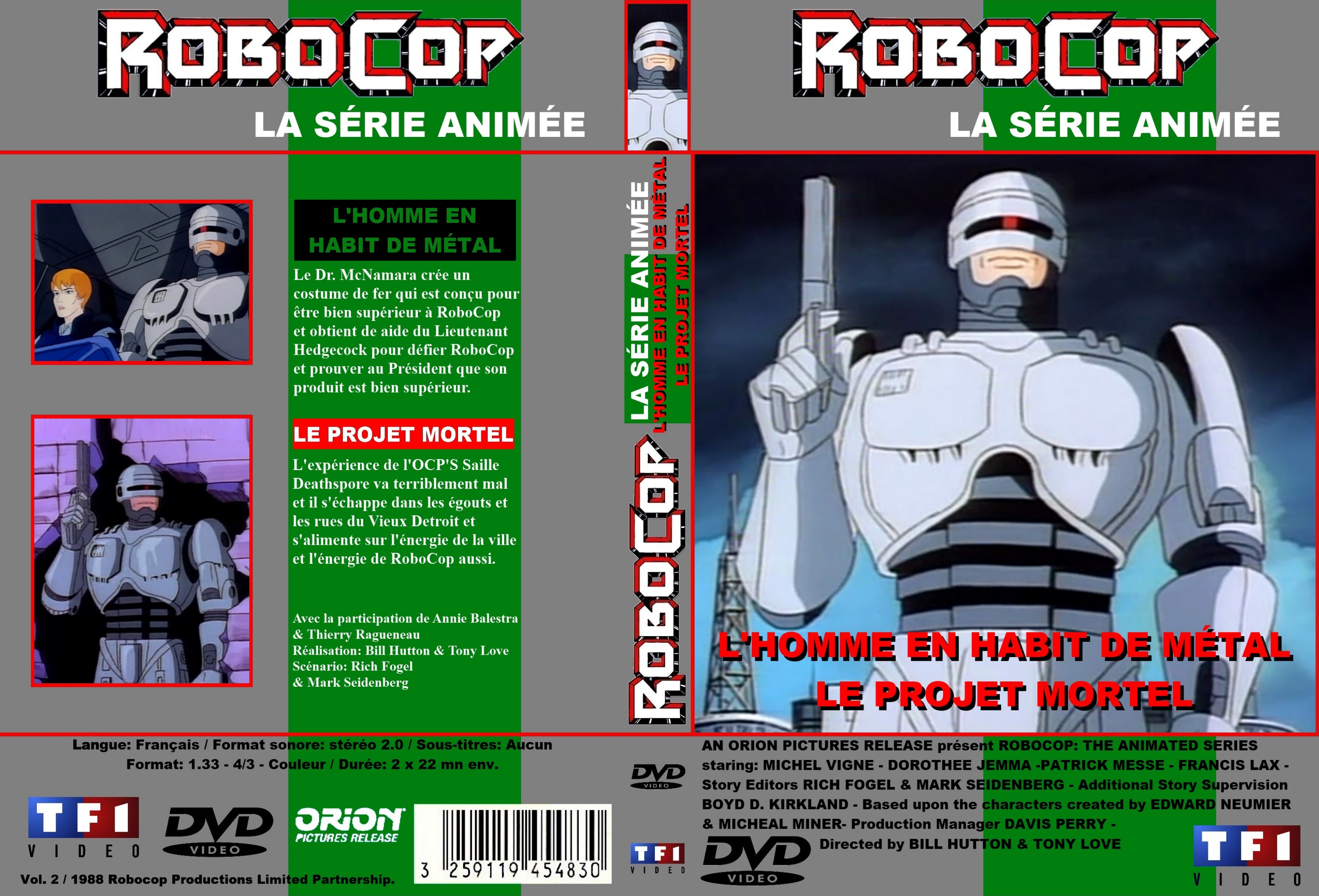 Jaquette DVD Robocop (Srie anime 1988) DVD 2 custom