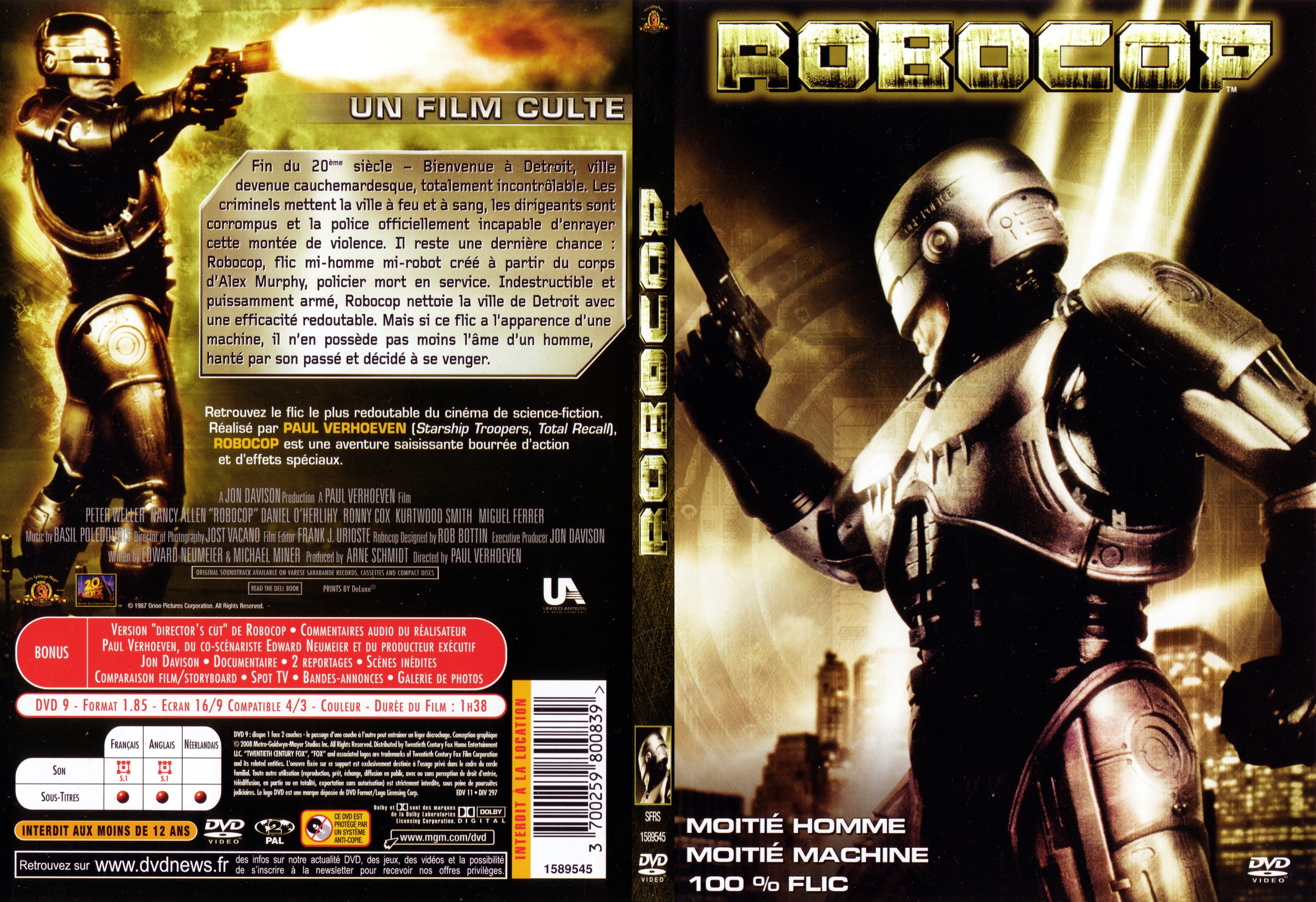 Jaquette DVD Robocop - SLIM