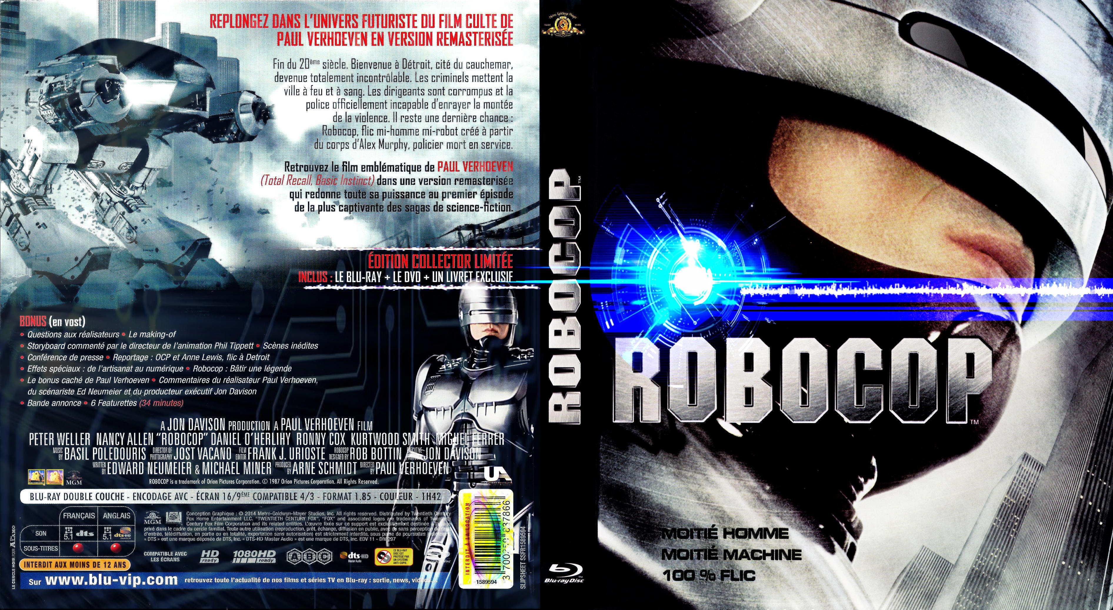 Jaquette DVD Robocop custom (BLU-RAY)