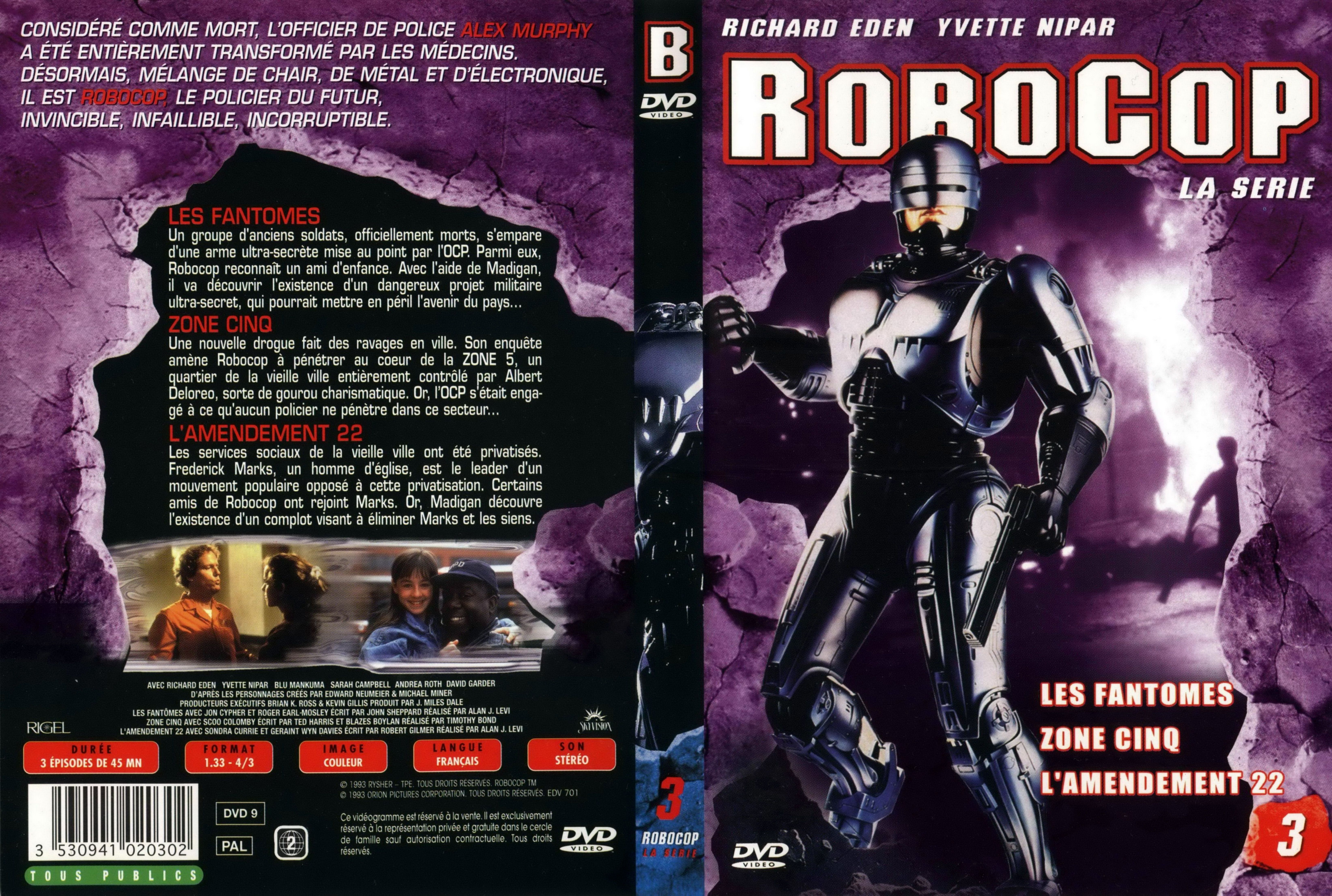 Jaquette DVD Robocop la srie vol 3