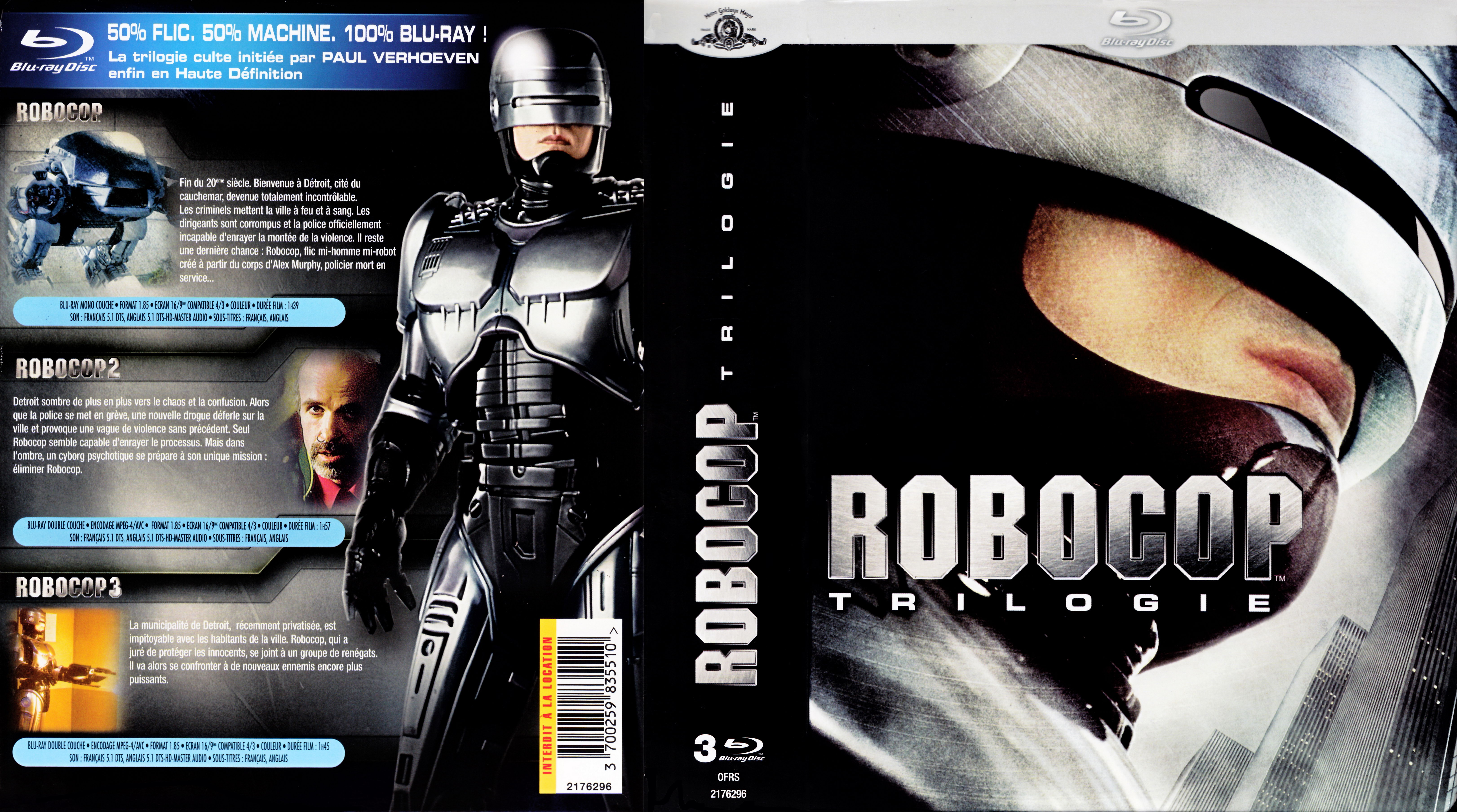 Jaquette DVD Robocop trilogie (BLU-RAY)