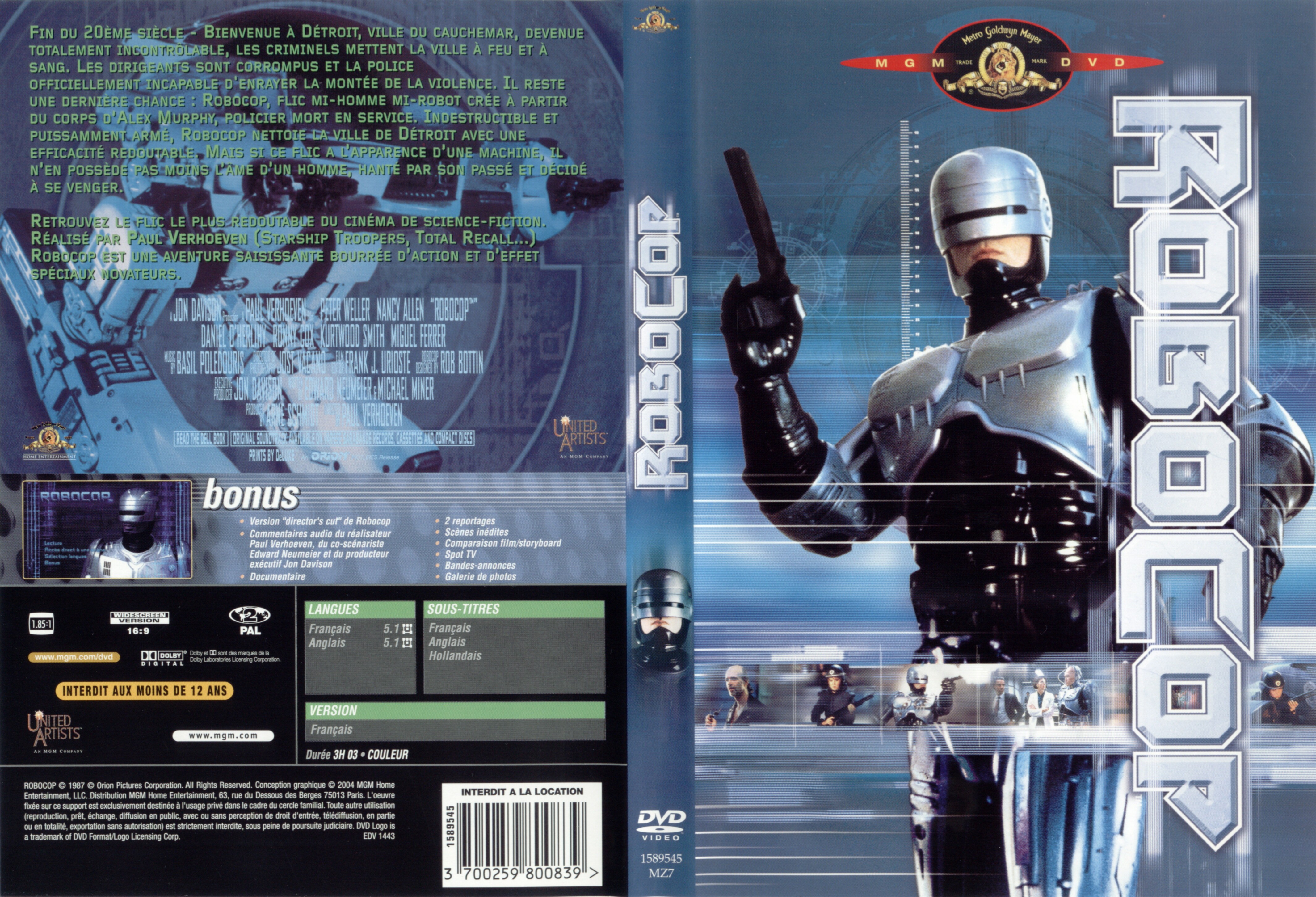 Jaquette DVD Robocop v2