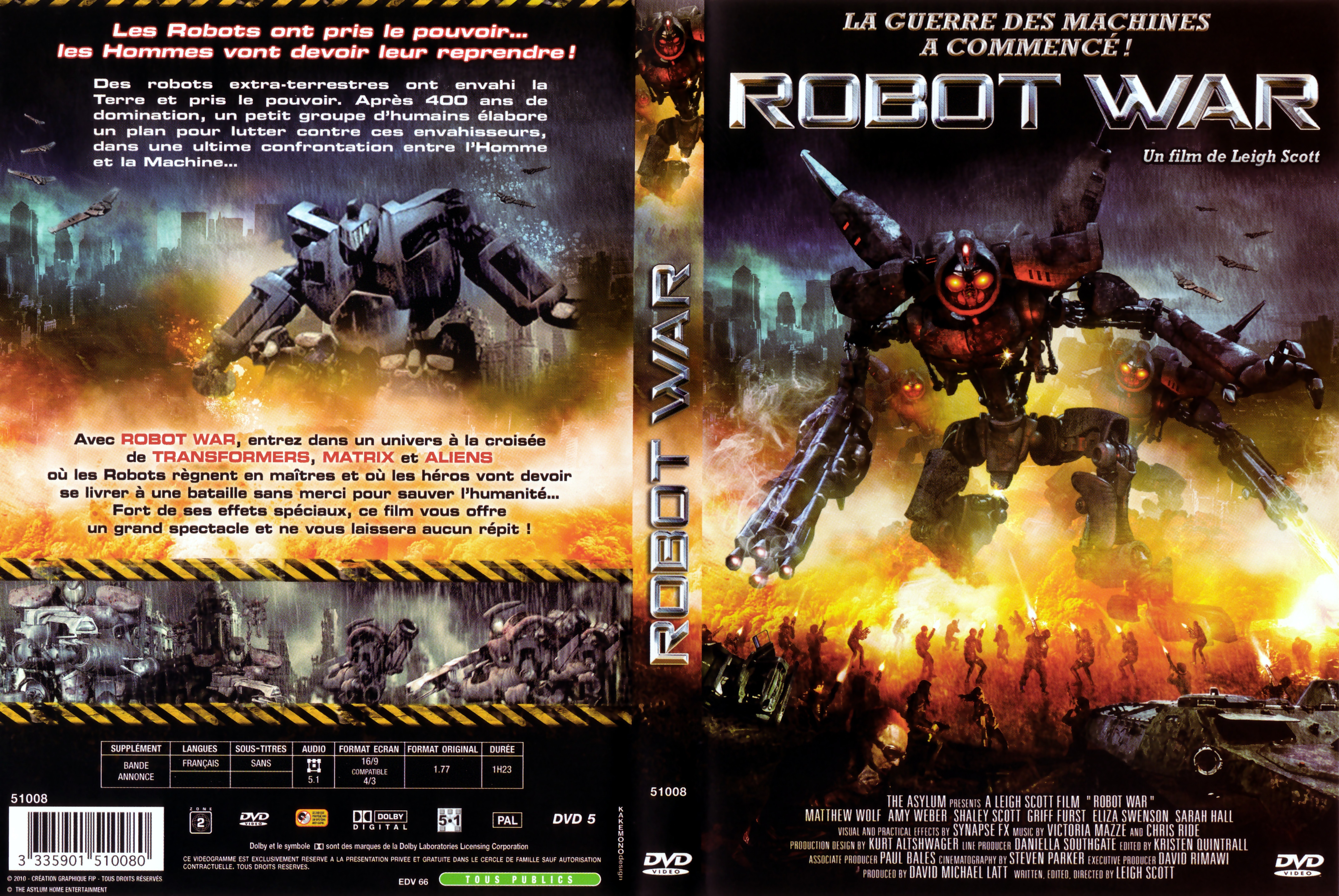 Jaquette DVD Robot war