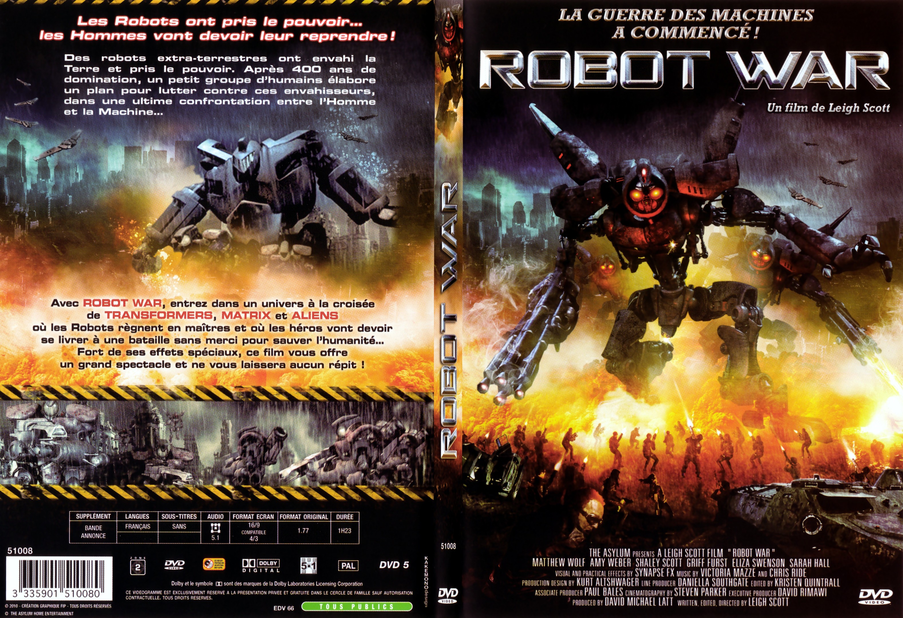 Jaquette DVD Robot war - SLIM