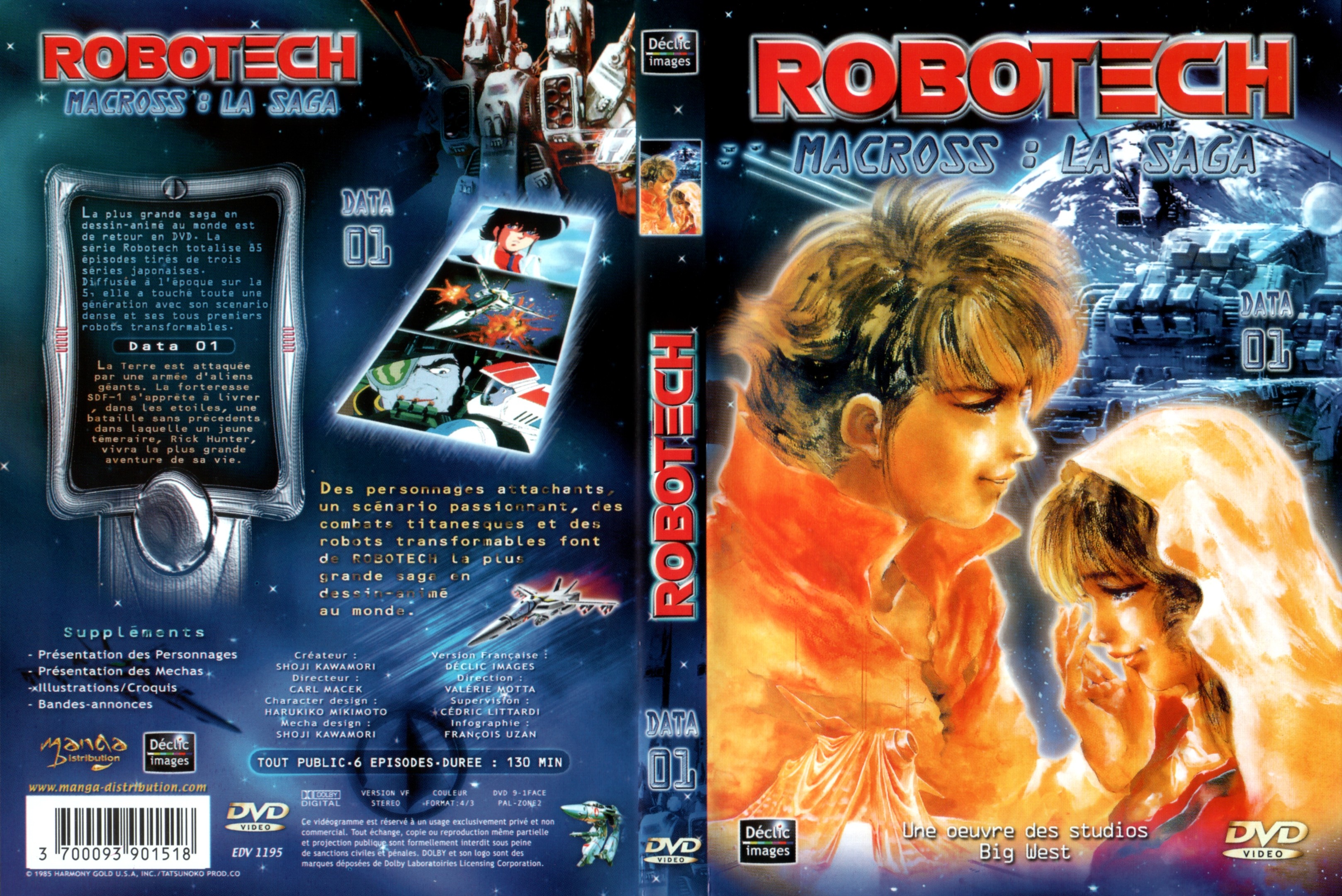 Jaquette DVD Robotech Macross la saga vol 1