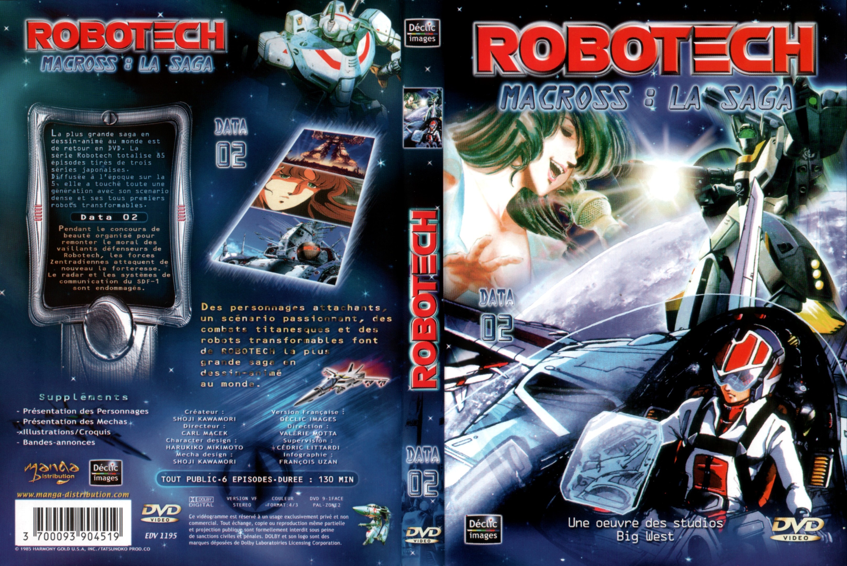 Jaquette DVD Robotech Macross la saga vol 2