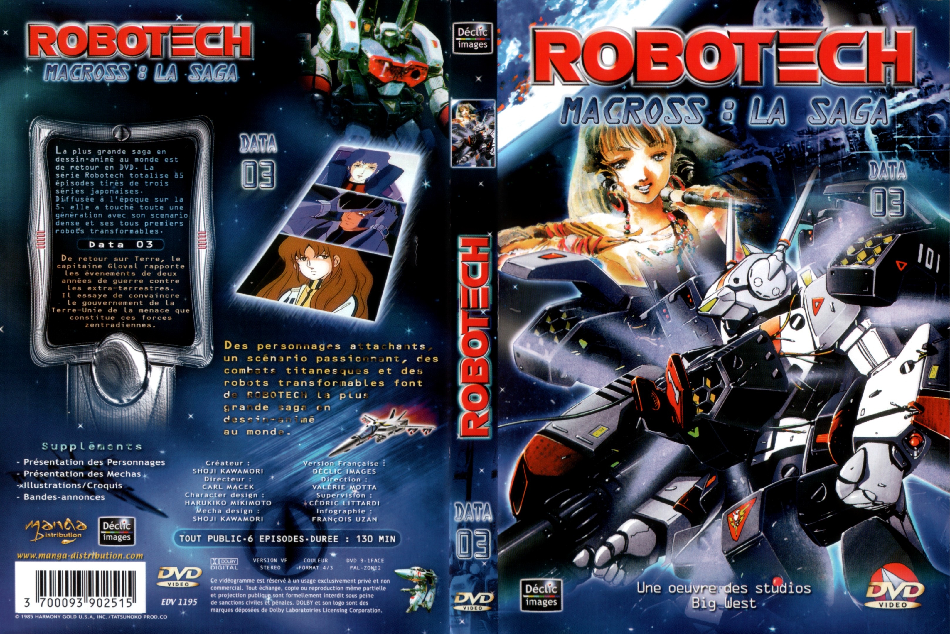 Jaquette DVD Robotech Macross la saga vol 3