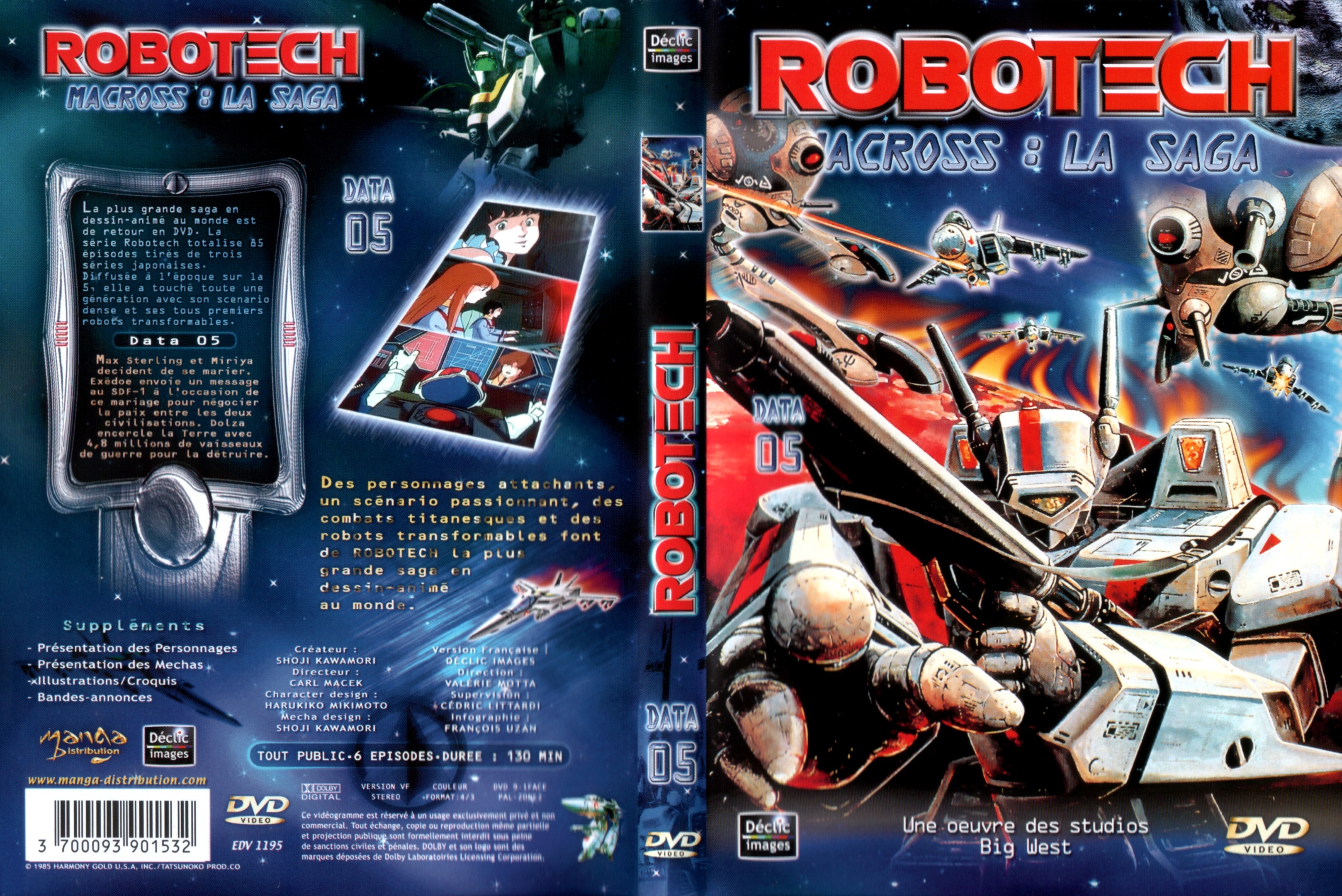 Jaquette DVD Robotech Macross la saga vol 5
