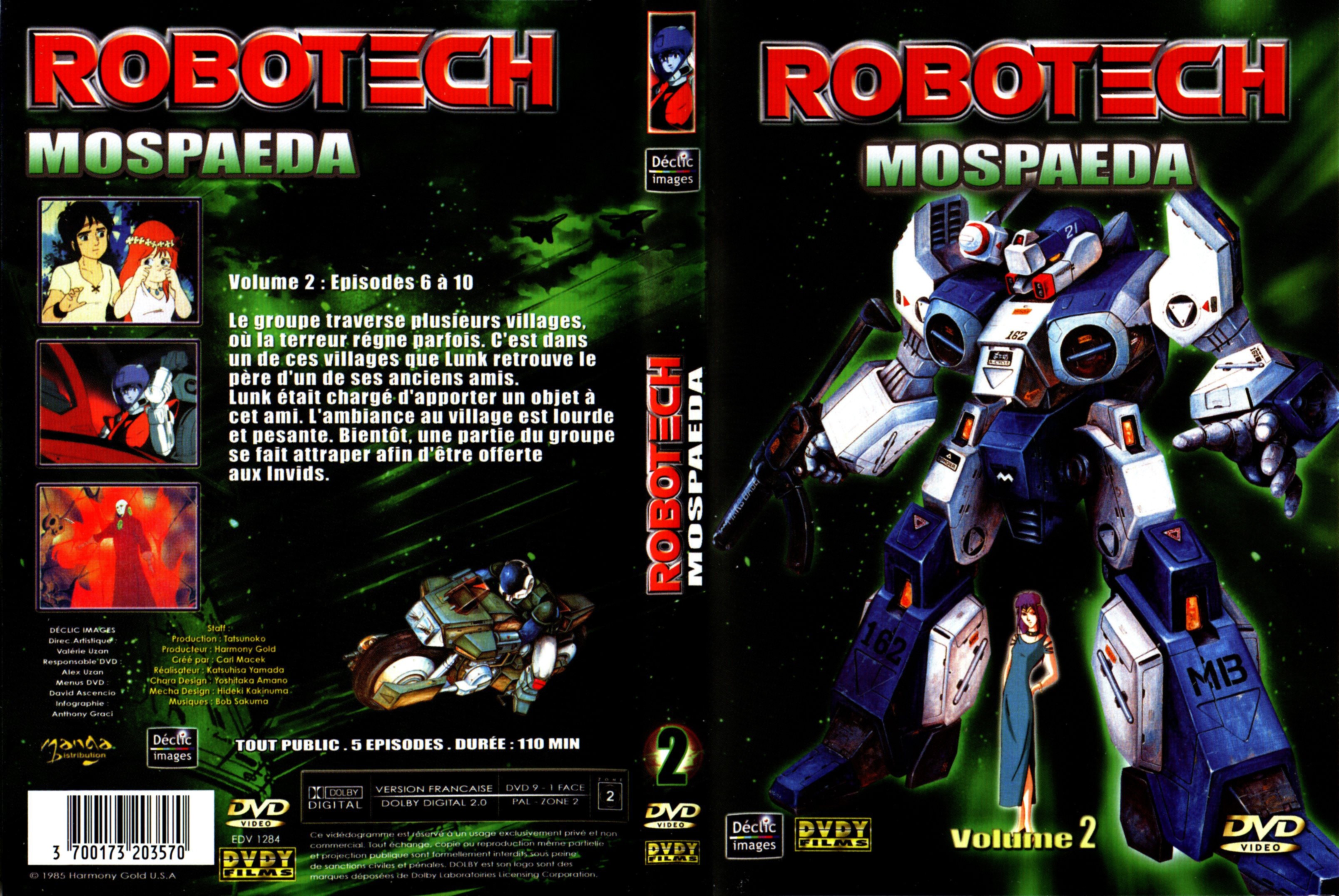 Jaquette DVD Robotech Mospaeda vol 02
