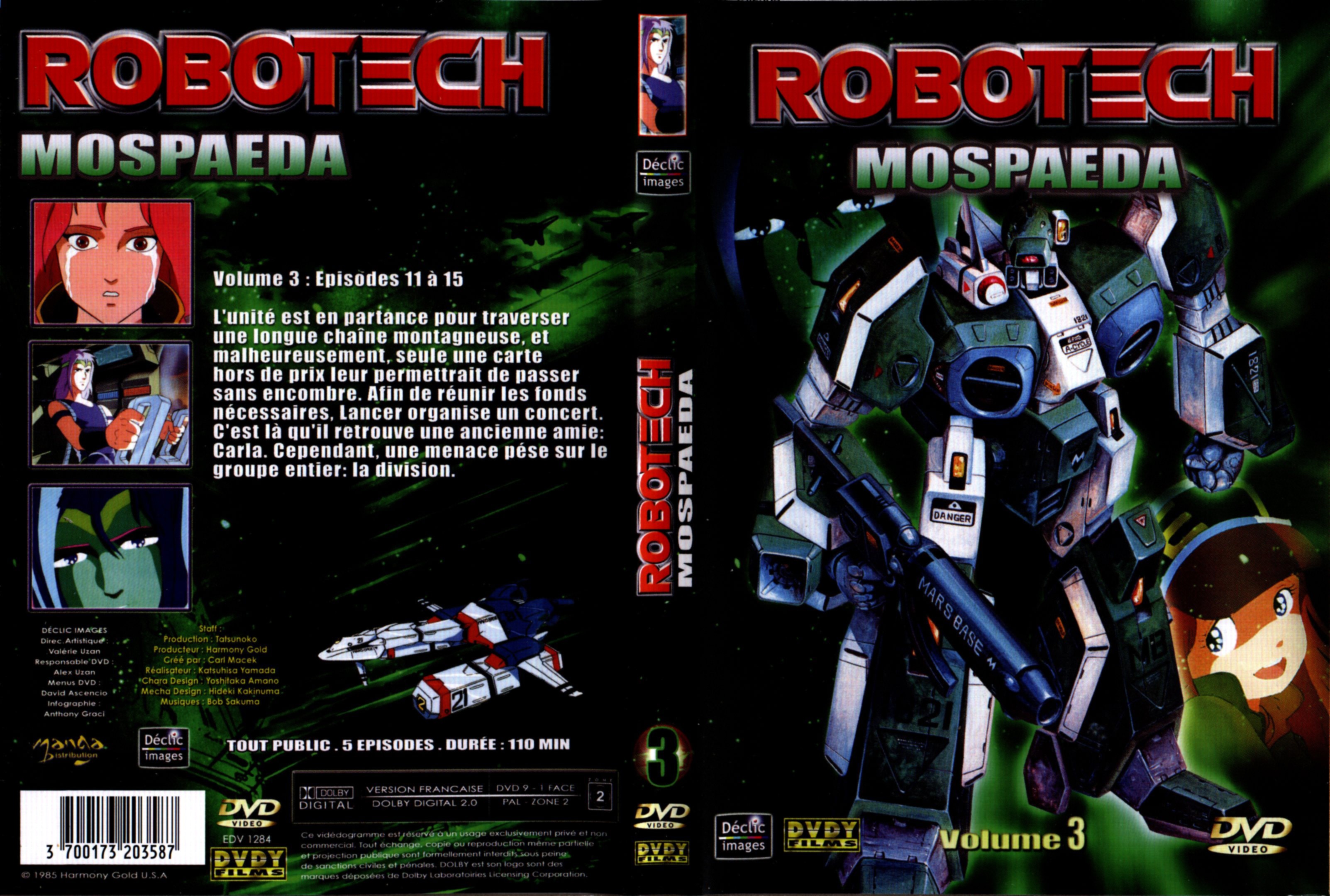 Jaquette DVD Robotech Mospaeda vol 03
