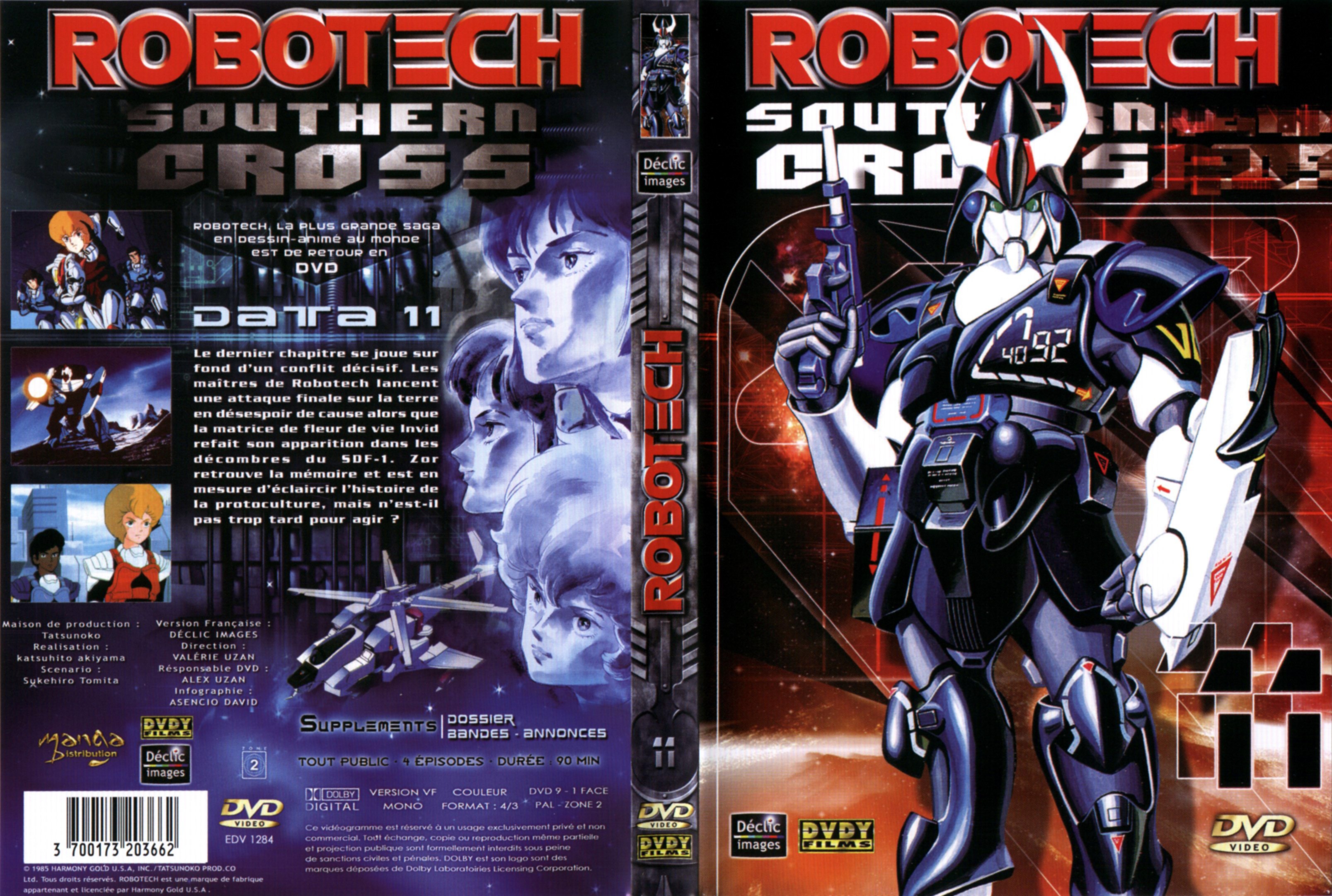 Jaquette DVD Robotech Southern cross vol 11
