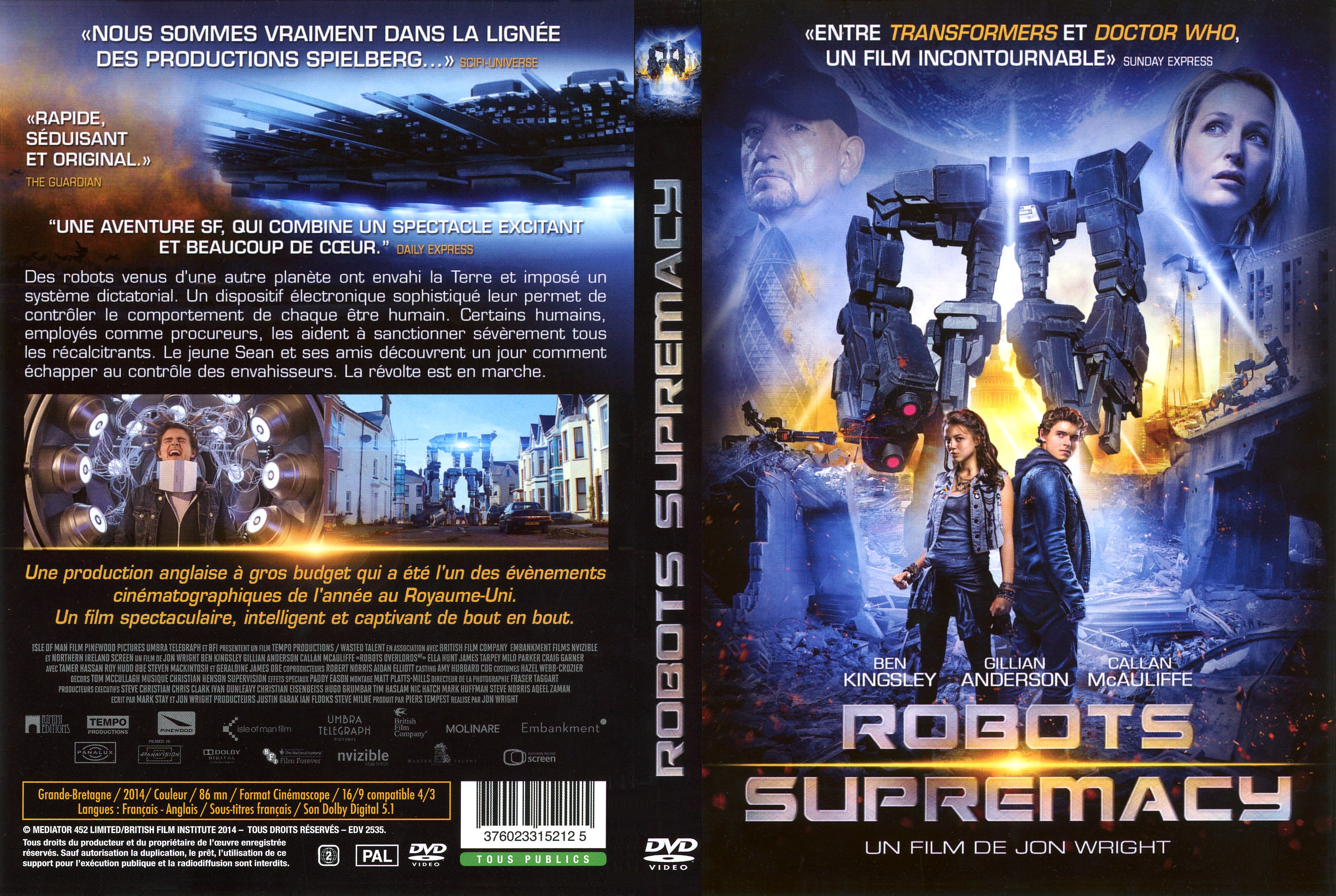 Jaquette DVD Robots Supremacy
