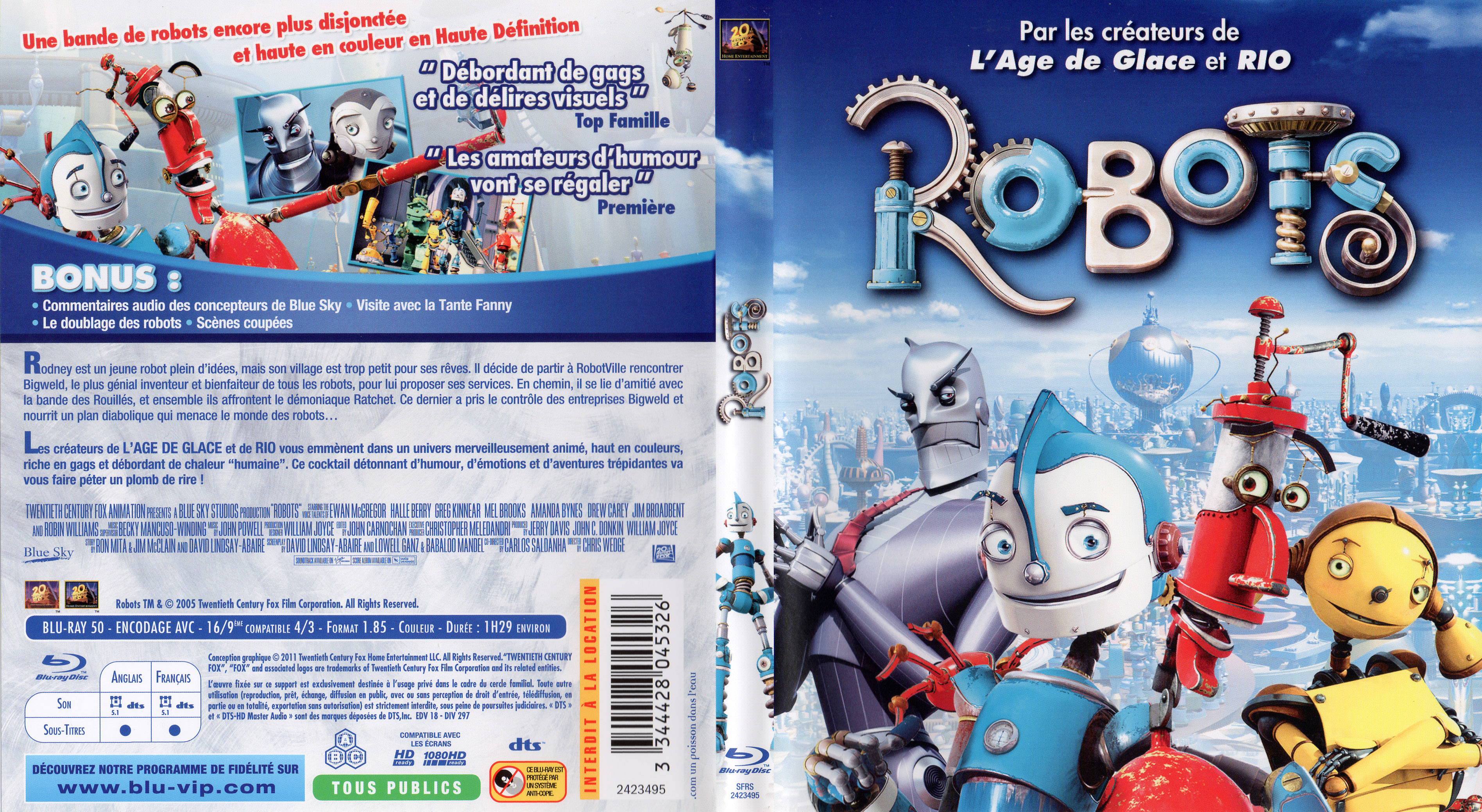 Jaquette DVD Robots (BLU-RAY)