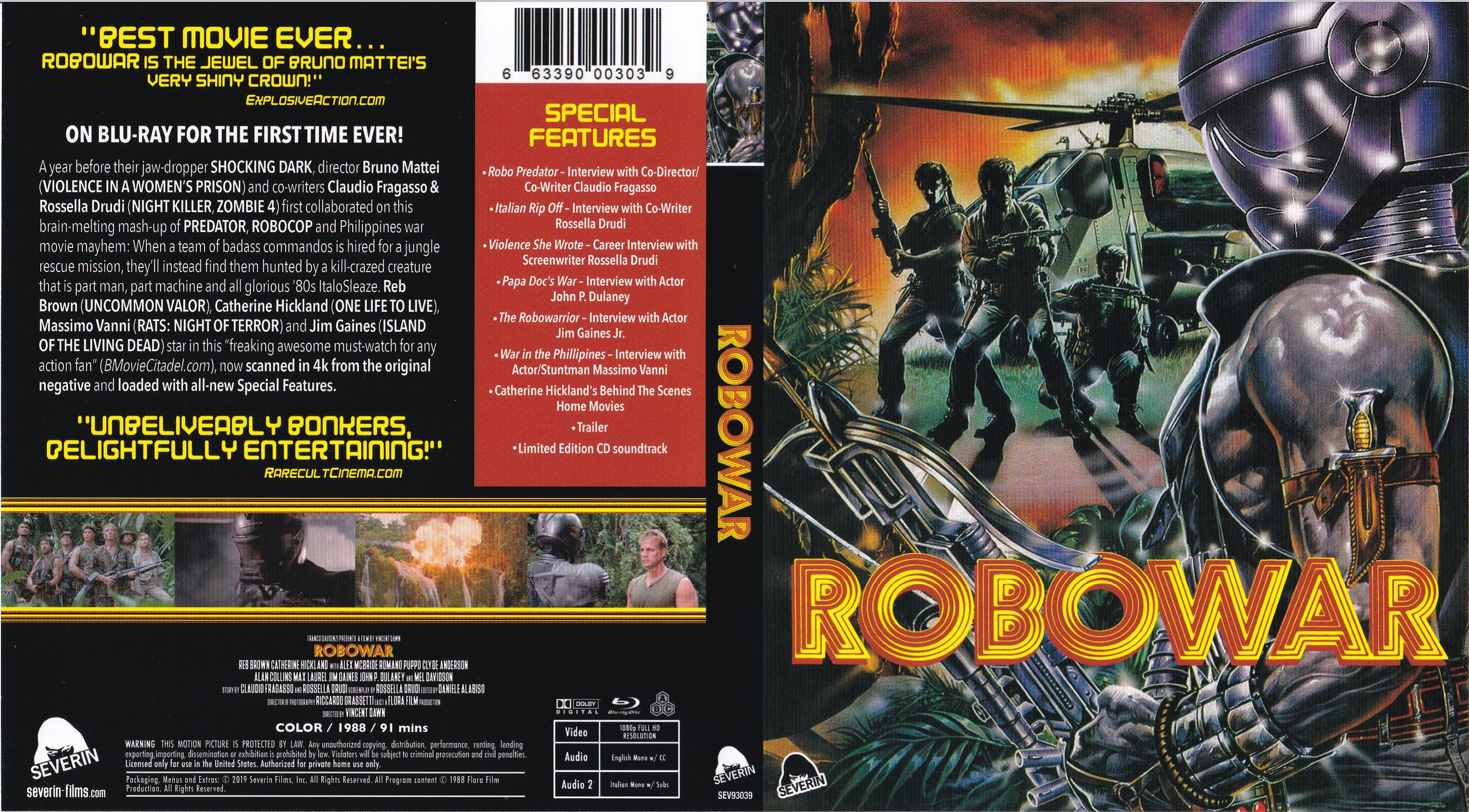 Jaquette DVD Robowar ZONE 1 (BLU-RAY)